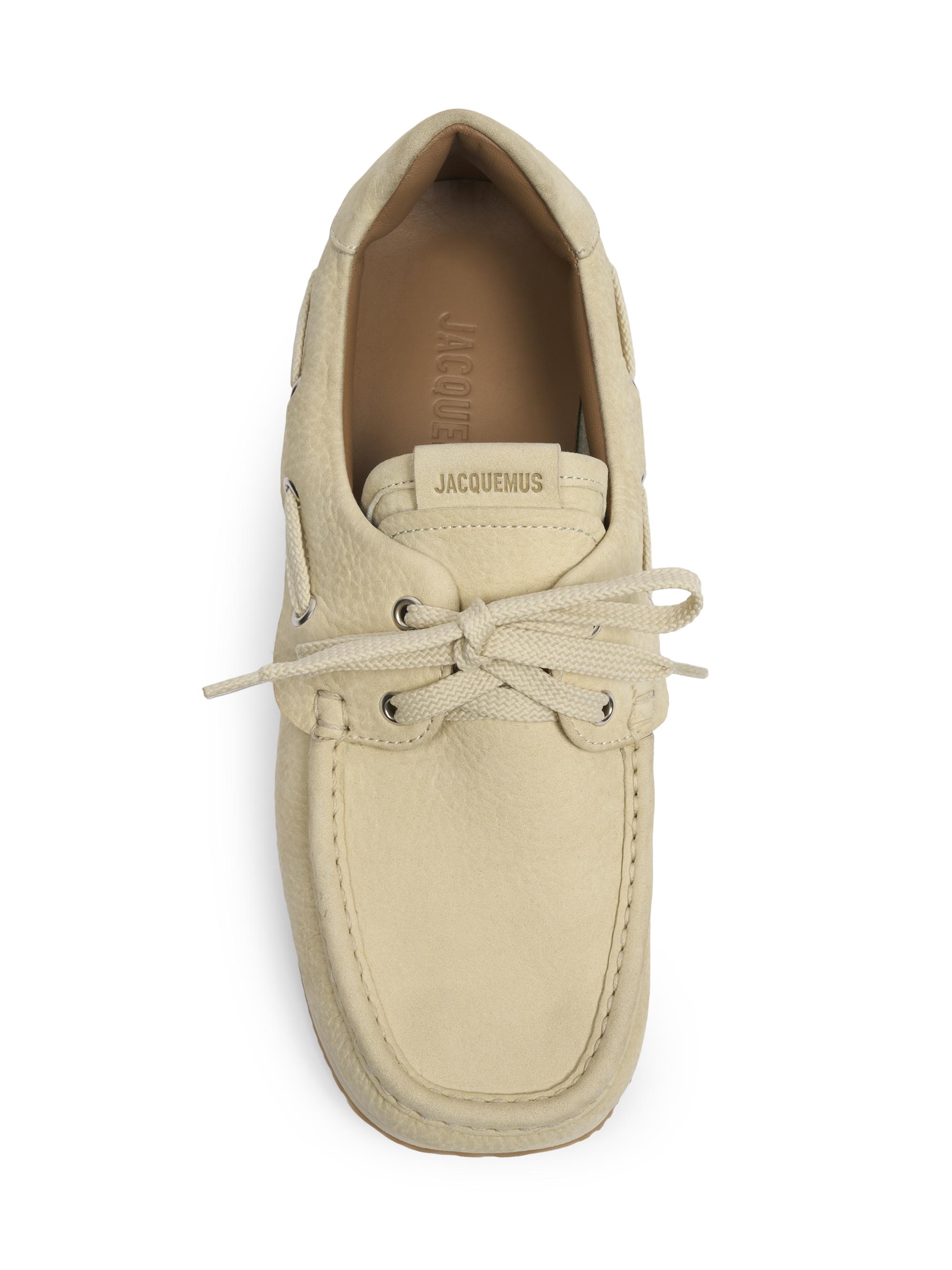 Jacquemus Les Batto Leather Boat Shoes | Saks Fifth Avenue