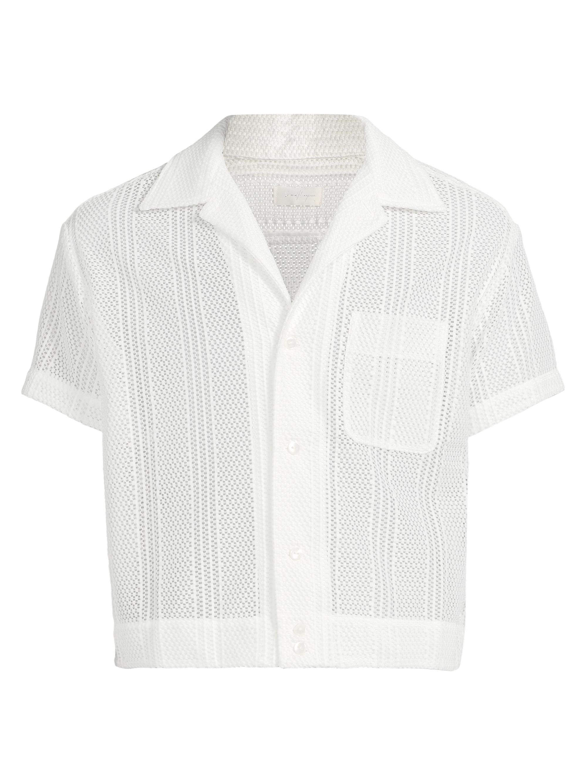 Second/Layer Men's Indio Mesh Shirt - White