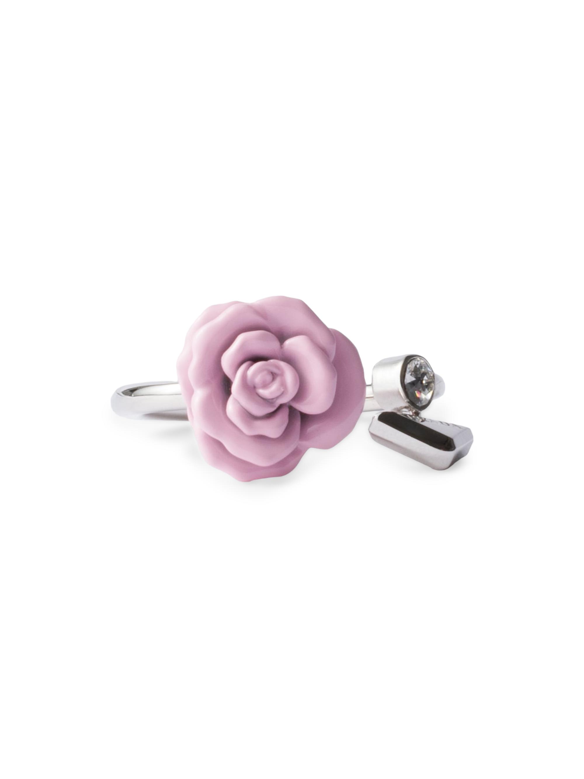 Prada Women's Enamelled Metal Ring - Pink