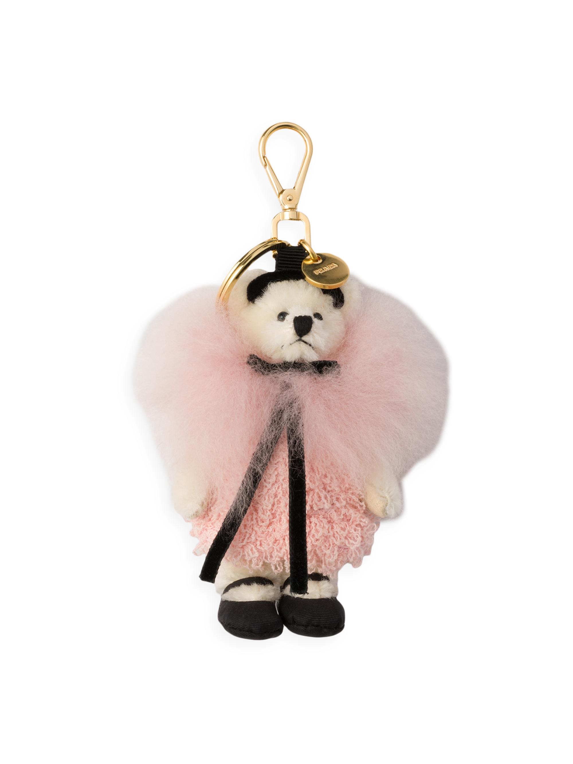 Prada Women's Teddy Bear Bag Charm - Pink