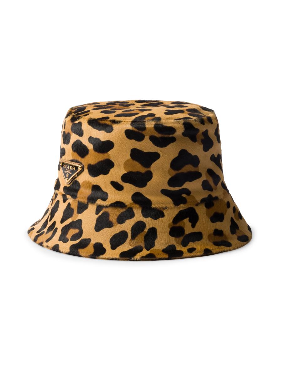 Prada Printed Leather Bucket Hat | Saks Fifth Avenue