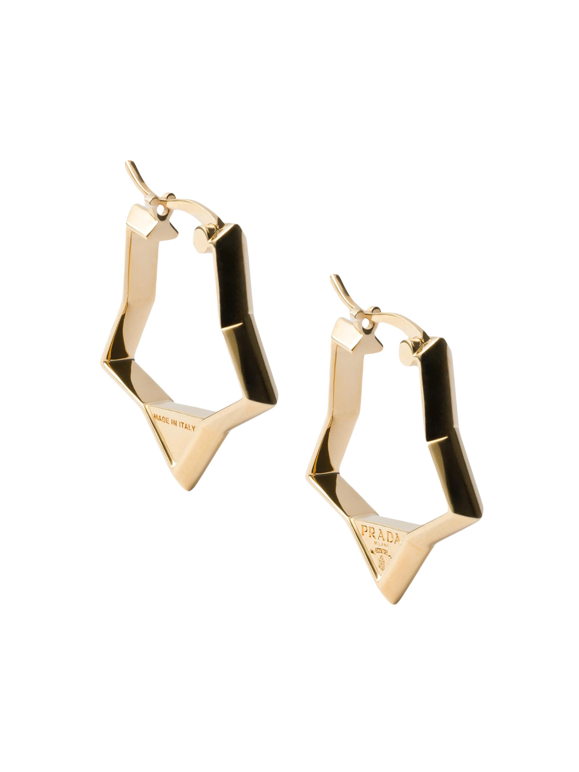 Prada Women's Metal Earrings - Gold