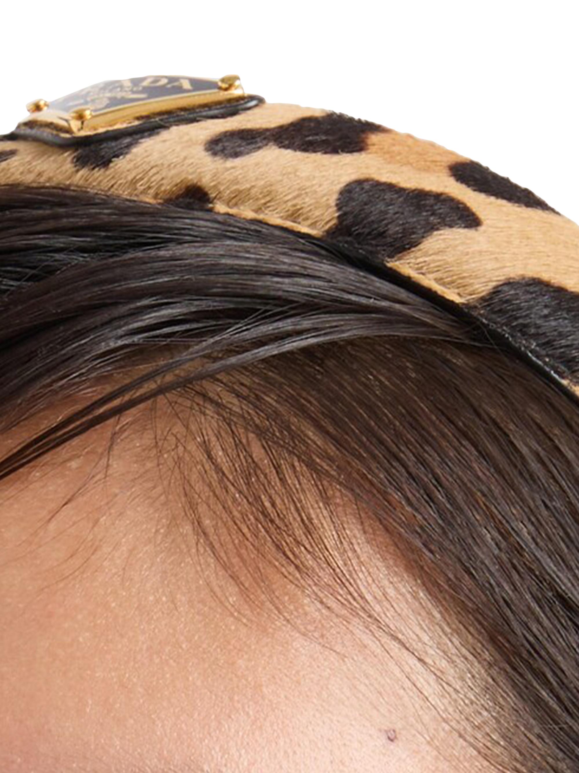 Prada Printed Leather Headband | Saks Fifth Avenue