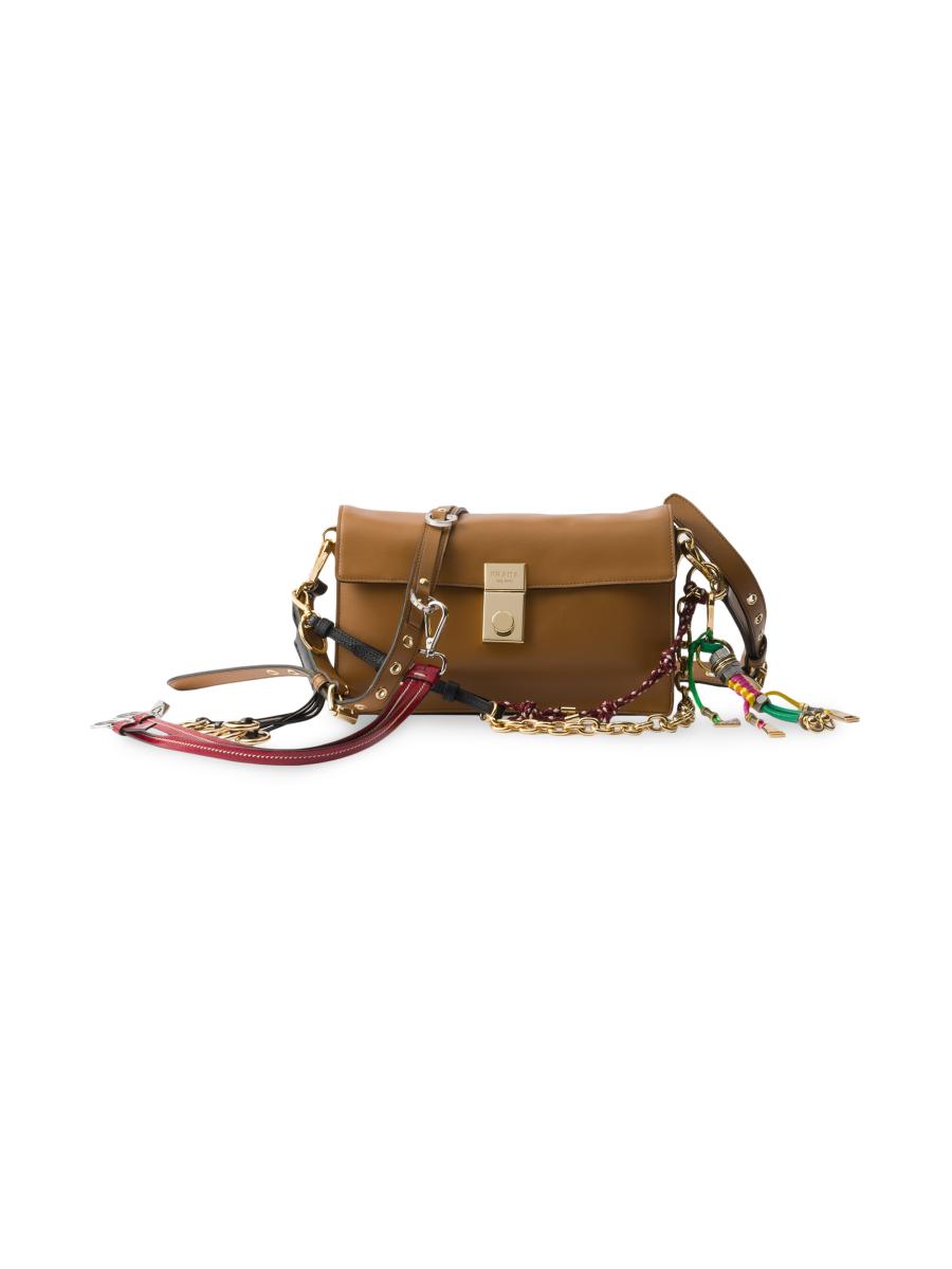 Shop Prada Prada Soft Sound Small Leather Shoulder Bag Shop Prada Prada Soft Sound Small Leather Shoulder Bag