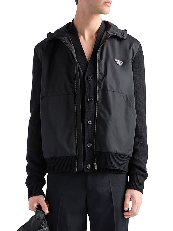 Shop Prada Cashmere and Wool Cardigan | Saks Fifth Avenue Shop Prada Cashmere and Wool Cardigan | Saks Fifth Avenue
