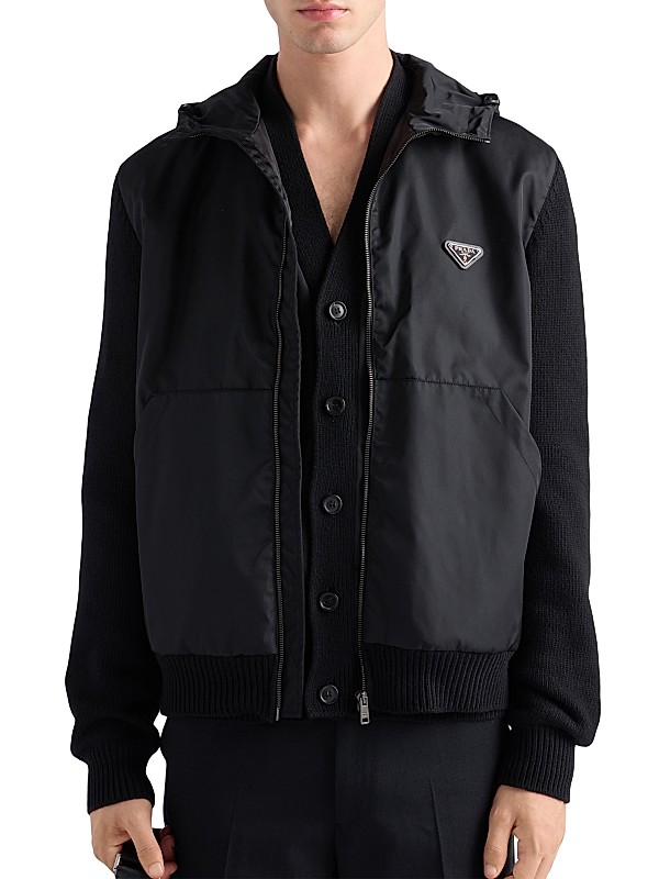 Shop Prada Cashmere and Wool Cardigan | Saks Fifth Avenue Shop Prada Cashmere and Wool Cardigan | Saks Fifth Avenue