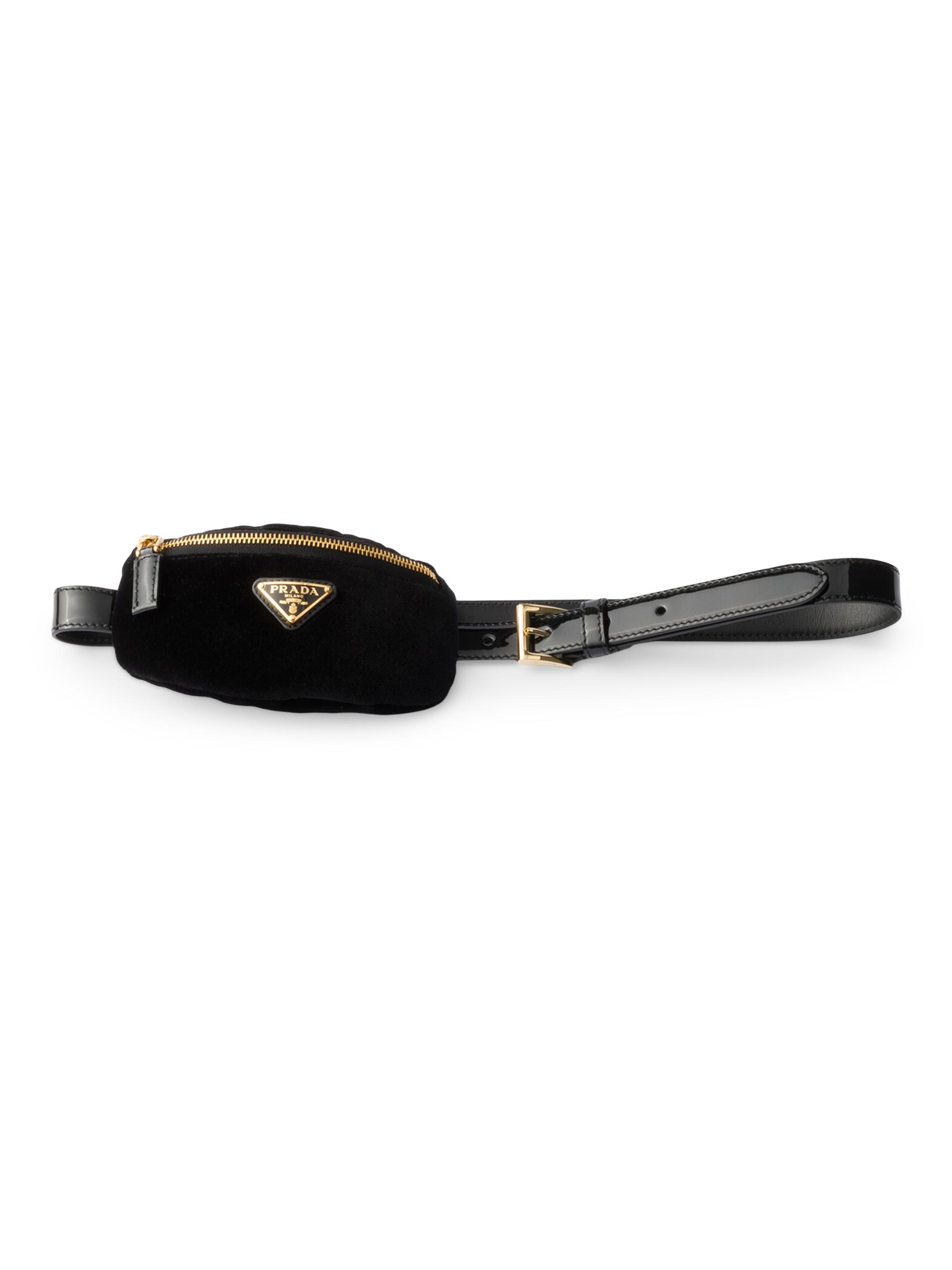 Prada Women's Patent Leather Belt - Black