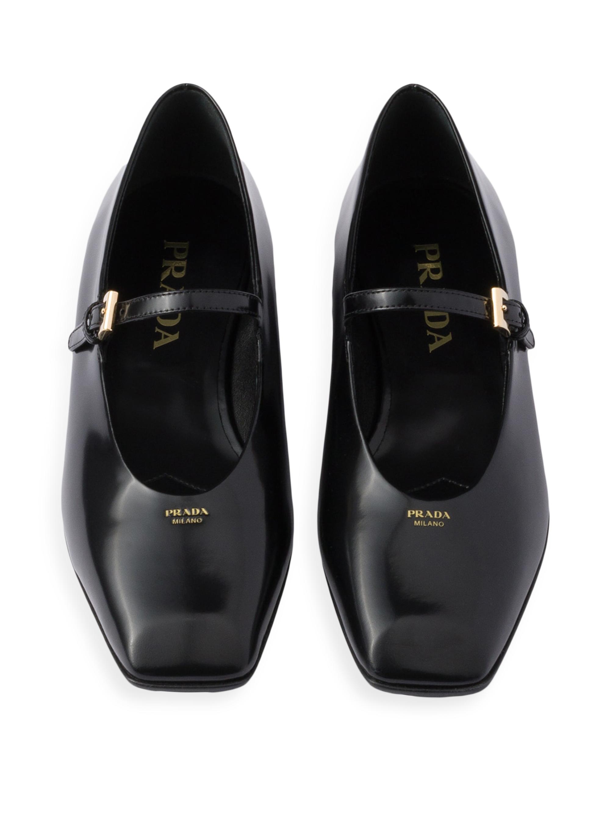 靴 PRADA SPORT Mary Jane Enamel Leather Prada Sport Black Leather