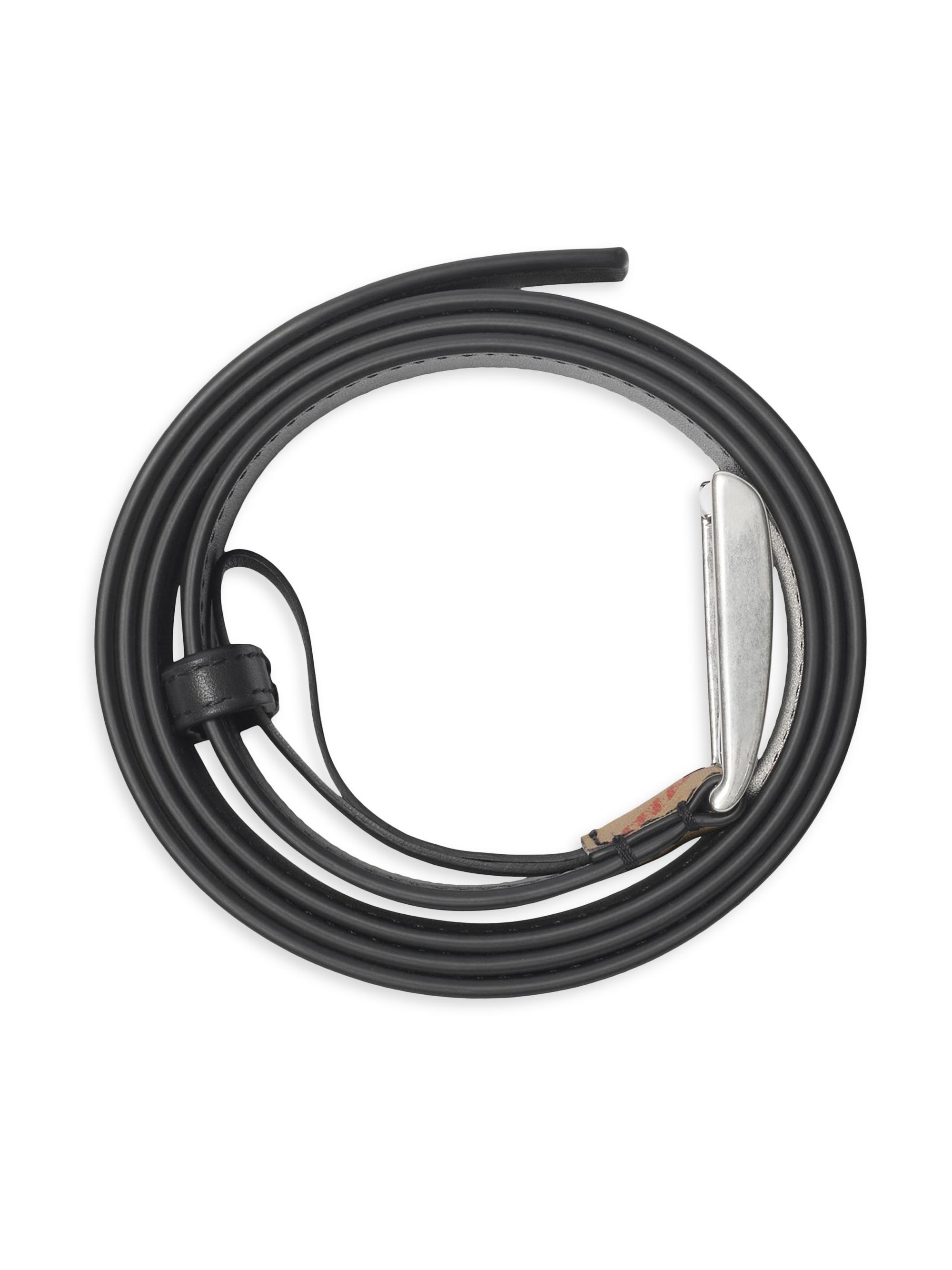 Burberry Shield Classic Check Belt | Saks Fifth Avenue