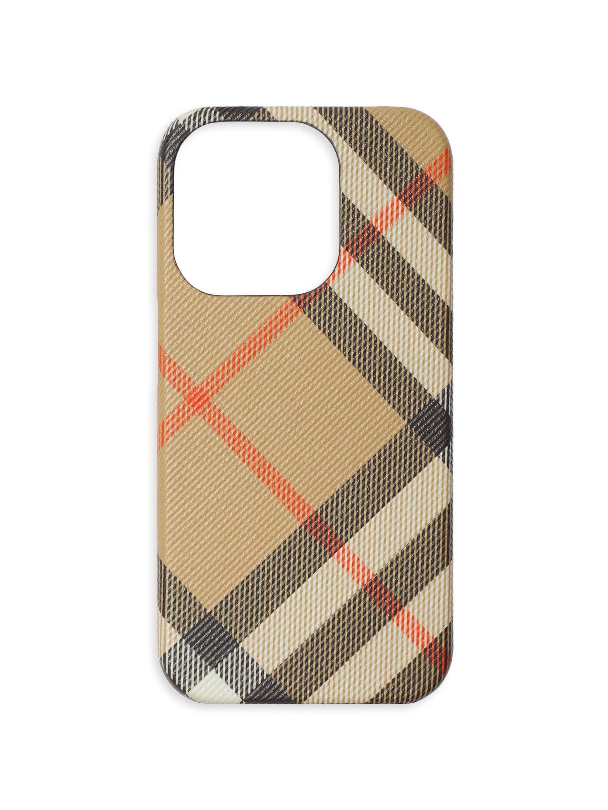Burberry Magnetic Check Phone Case (iPhone 15 Pro) | Saks Fifth Avenue