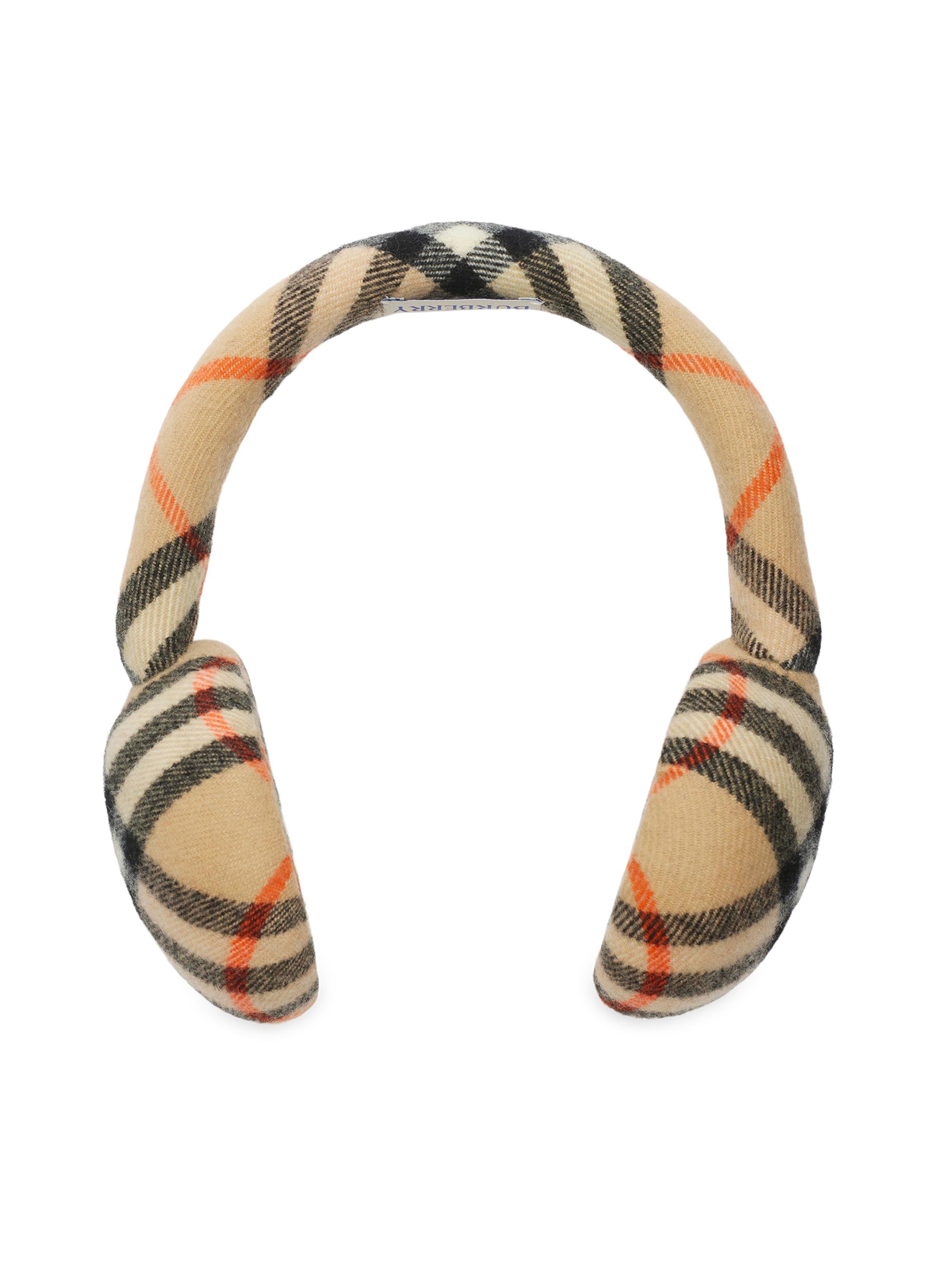 Burberry Check Wool Earmuffs | Saks Fifth Avenue