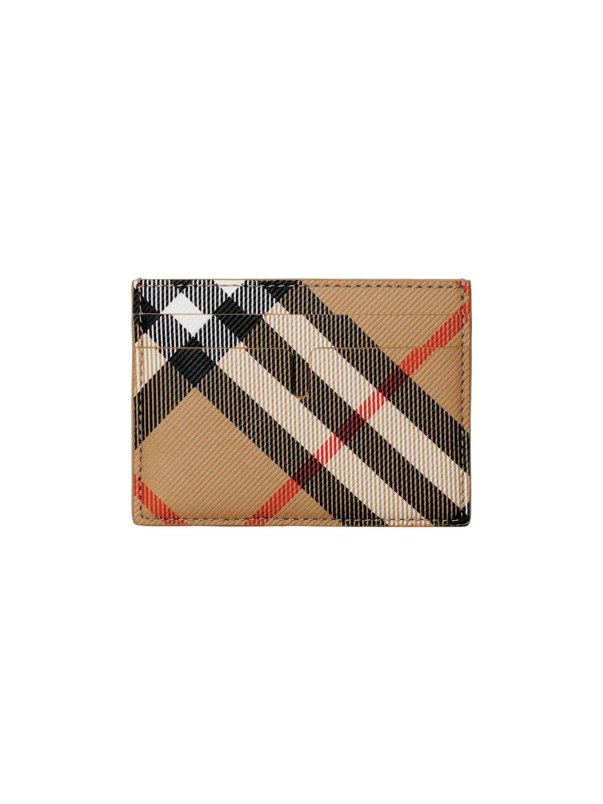 Burberry Chase Check Money Clip Card Holder | Saks Fifth Avenue