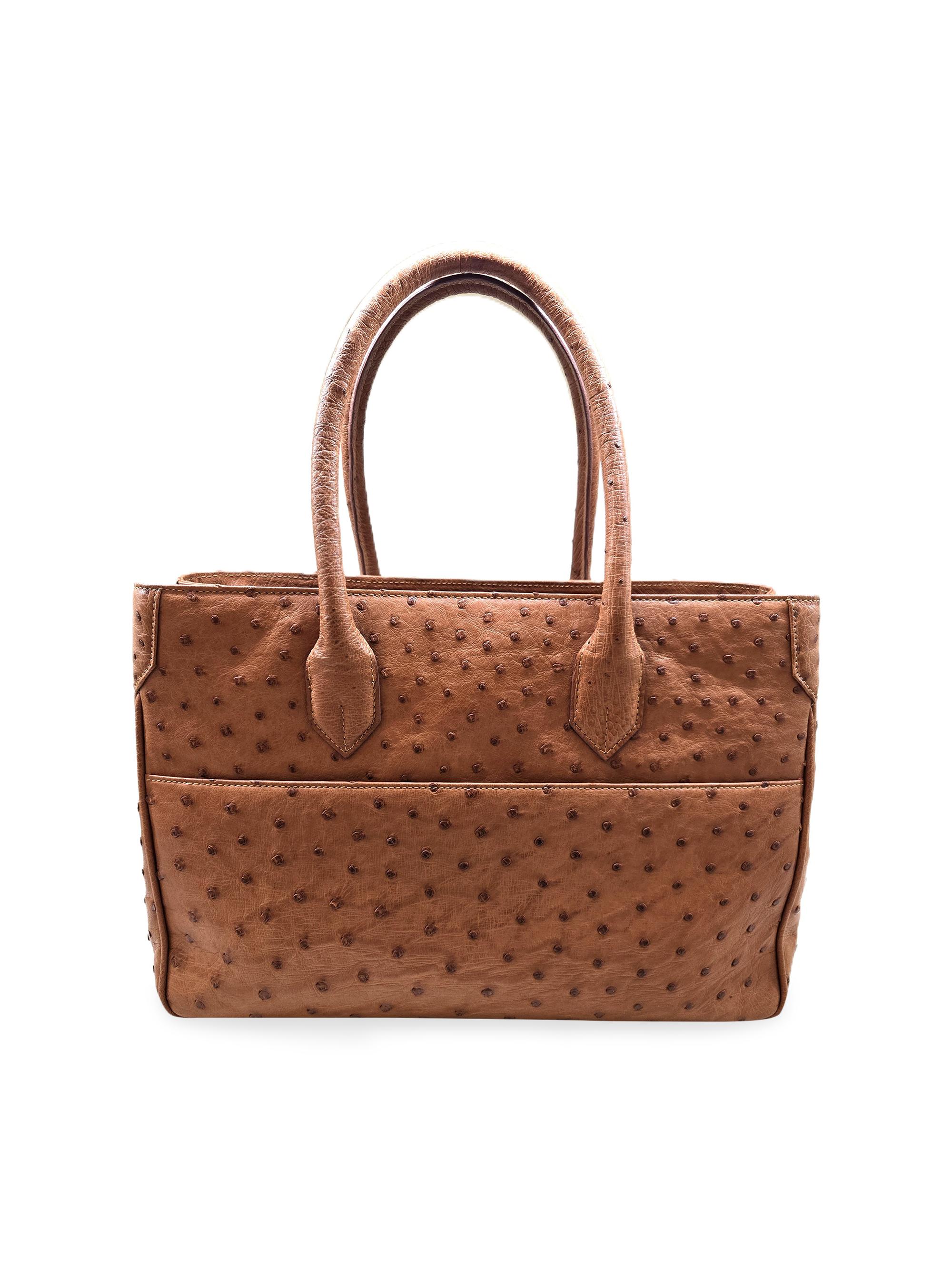 Lana Marks Women's Architectural Tote Bag - Cognac