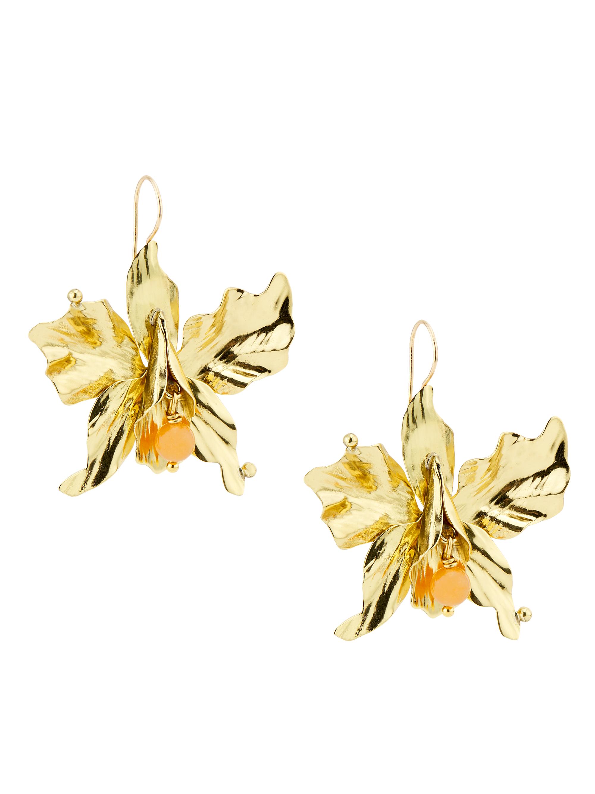 Ulla Johnson Women's Yasmin Goldtone & Pink Aventurine Orchid Drop Earrings - Pink Aventurine