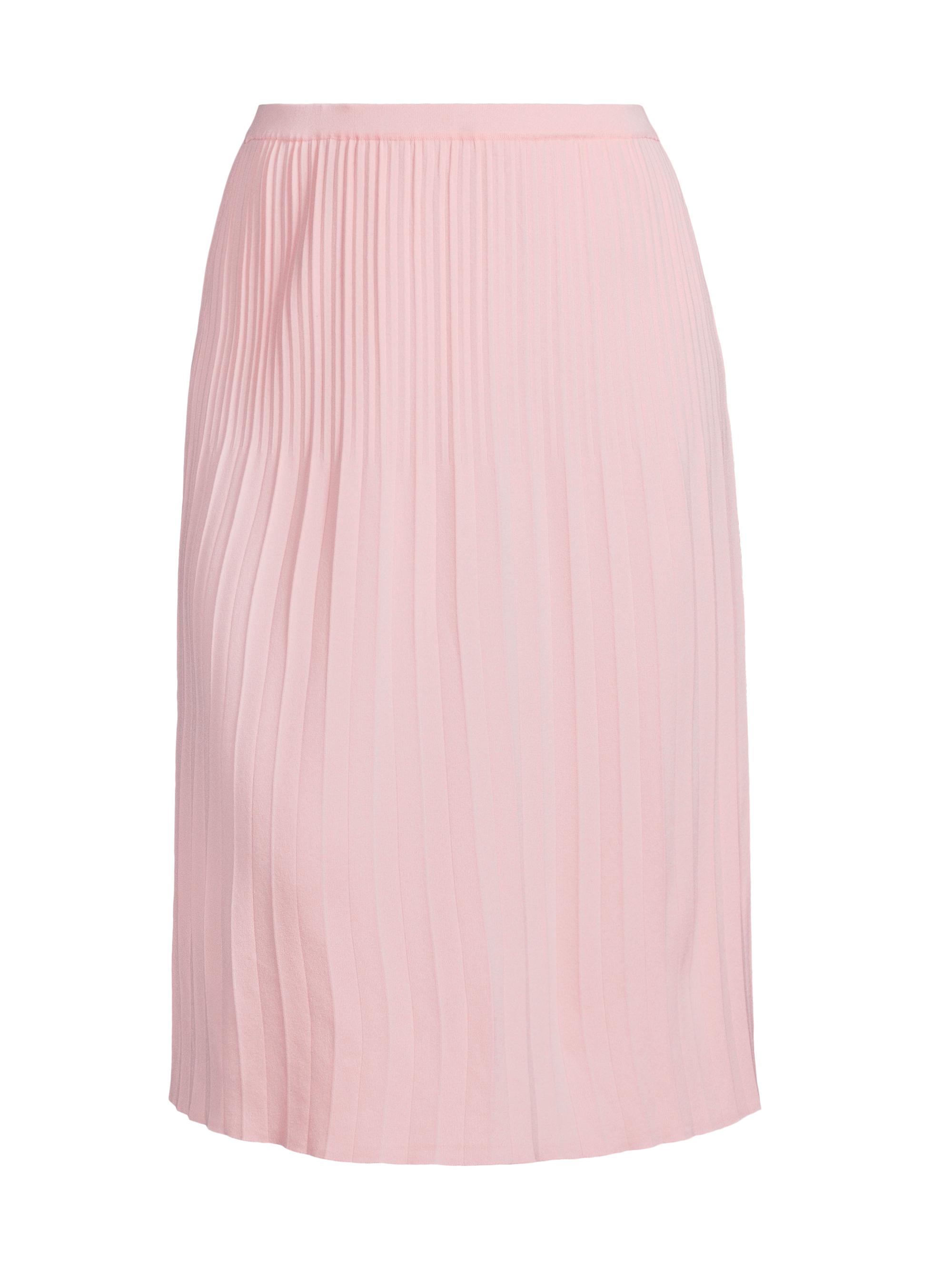 Ming Wang Women's Pleated Midi-Skirt - Rosy Blush