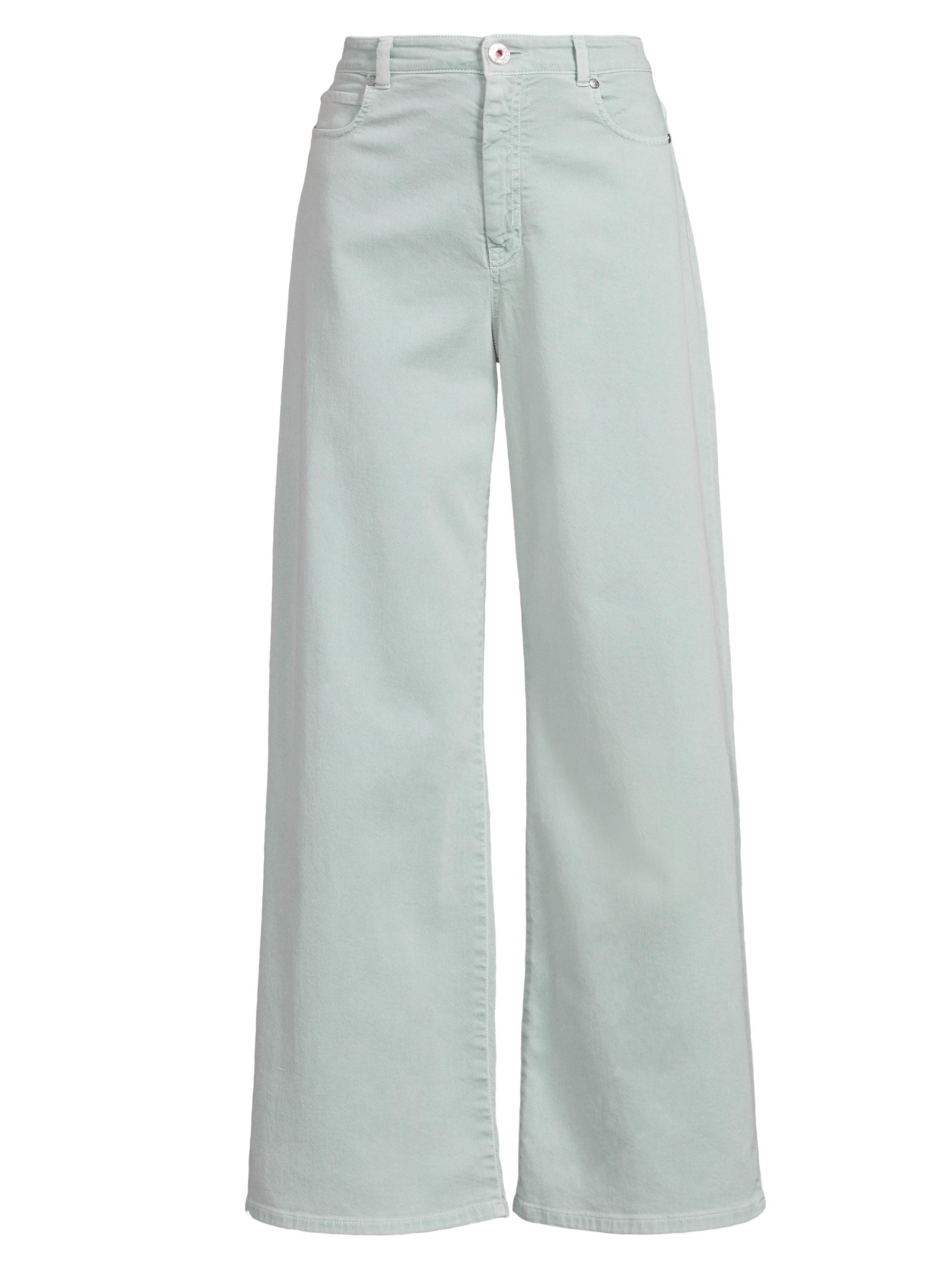 Weekend Max Mara Women's Medina Wide-Leg Mid-Rise Jeans - Pastel Green
