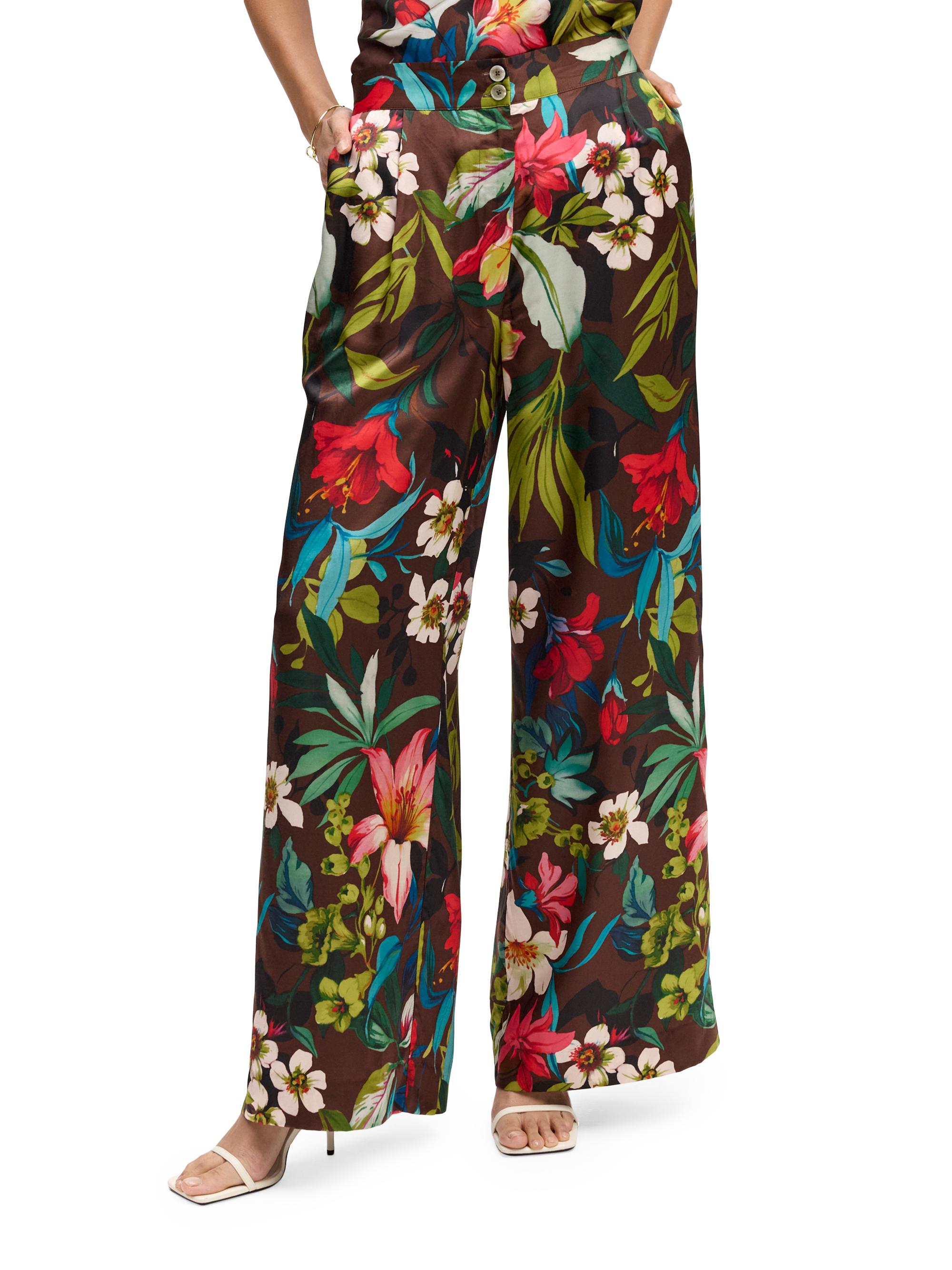 Robert Graham Women's Minna Floral Cotton Wide-Leg Pants