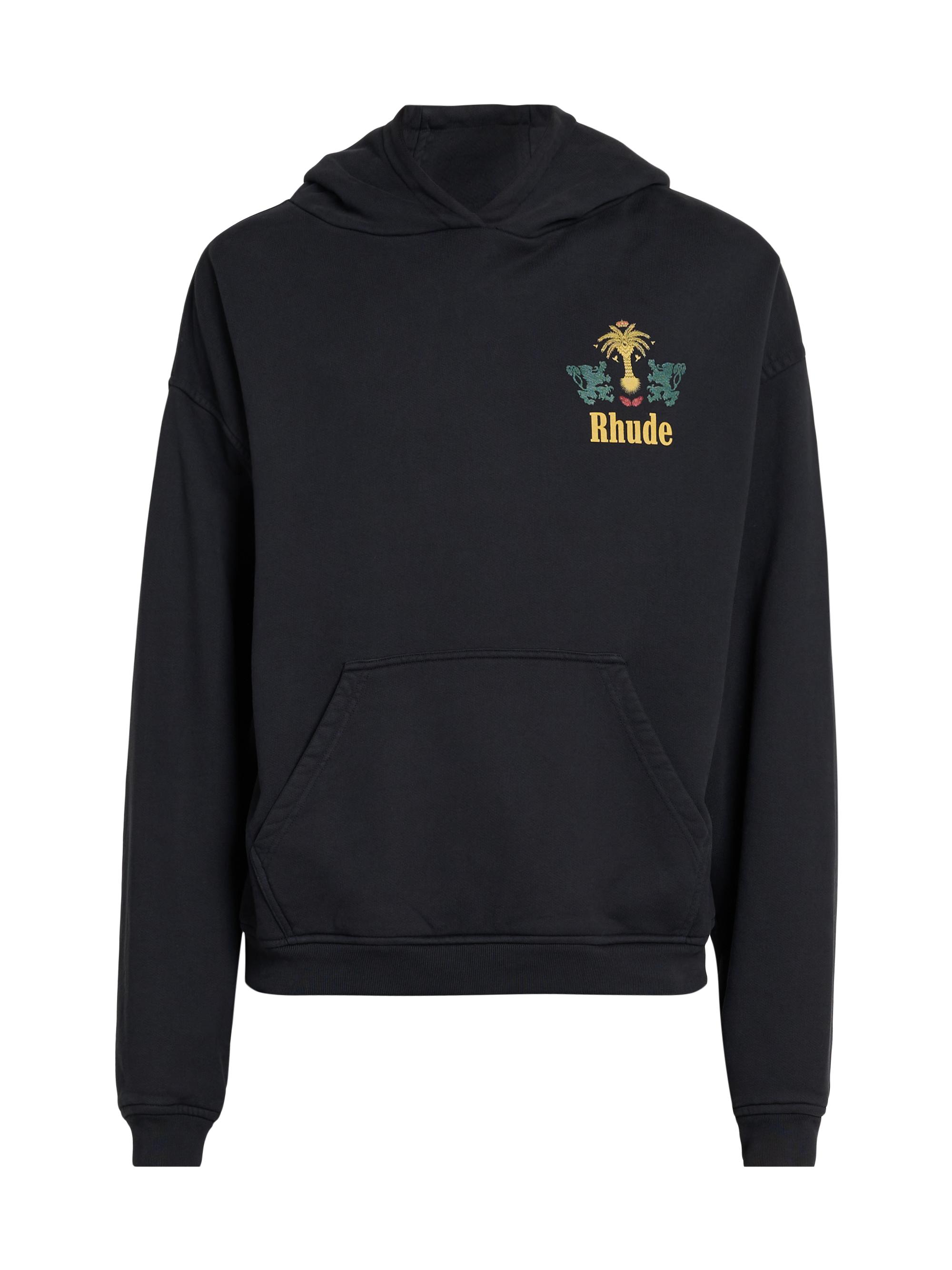 Rhude Men's  Tabaco Logo Hoodie - Vintage Black