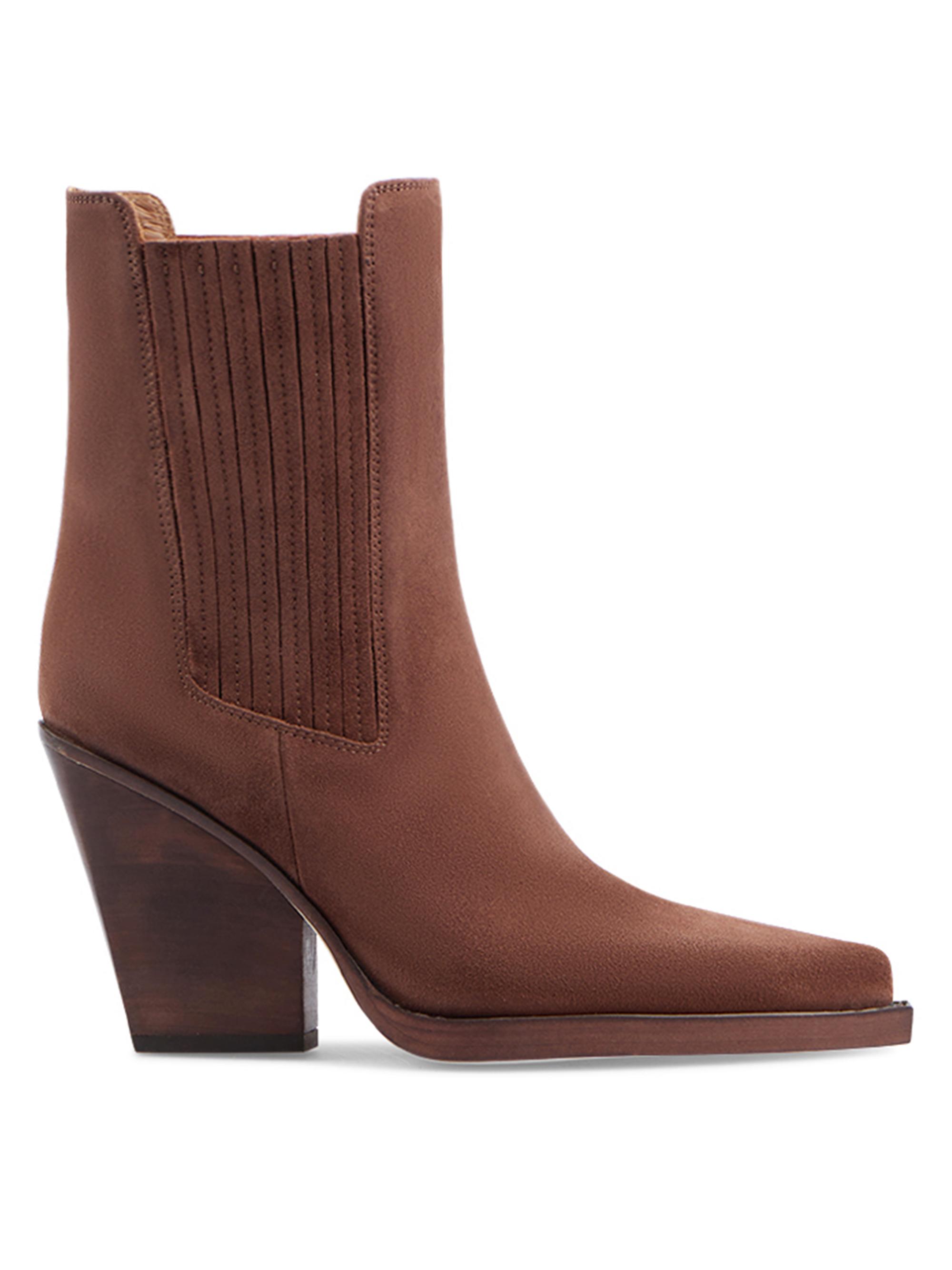 Paris Texas Women's Dallas 100MM Suede Ankle Boots - Canyon
