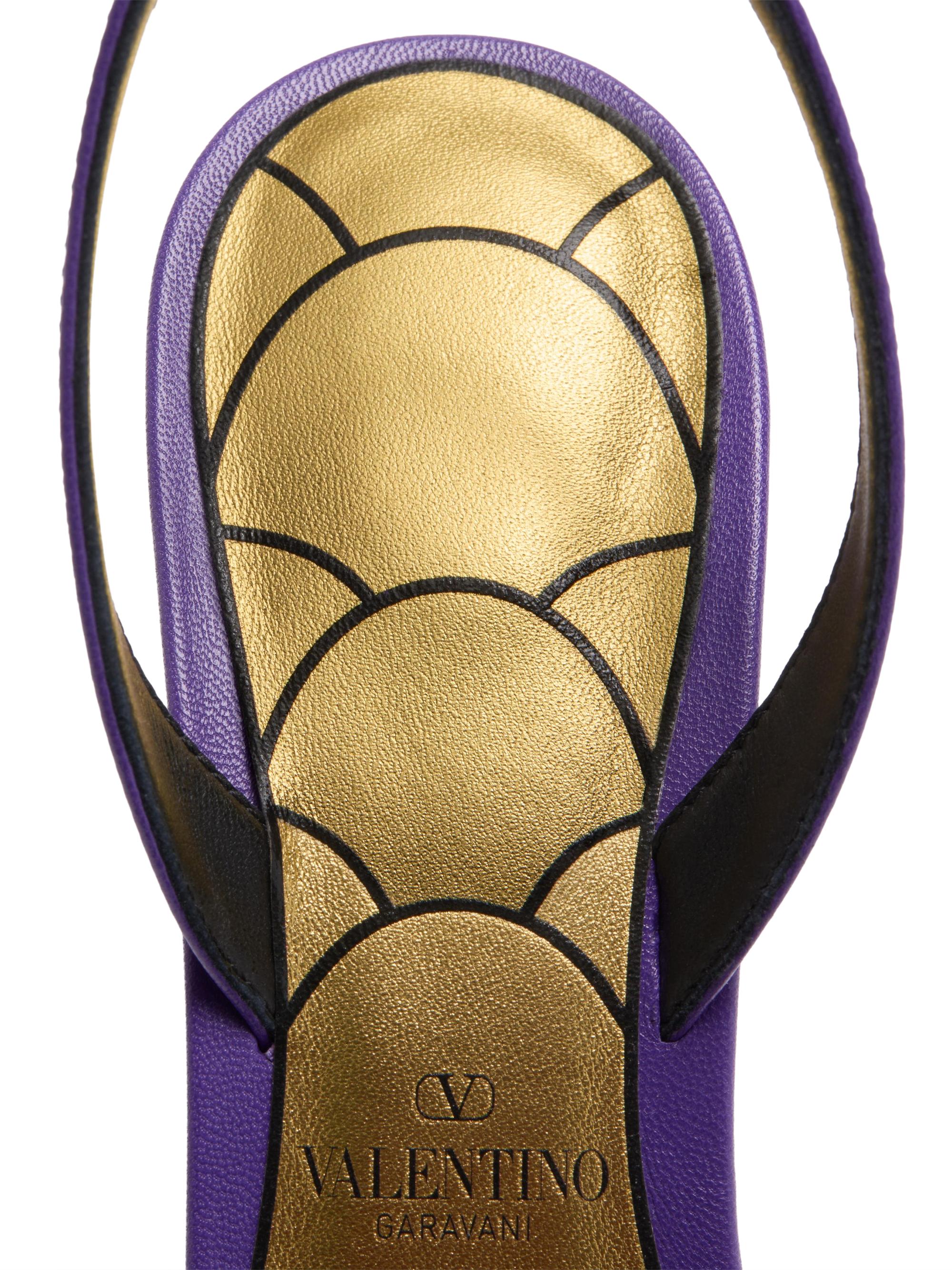 Valentino Garavani Ladycrush 85MM Sandals in Kidskin | Saks Fifth