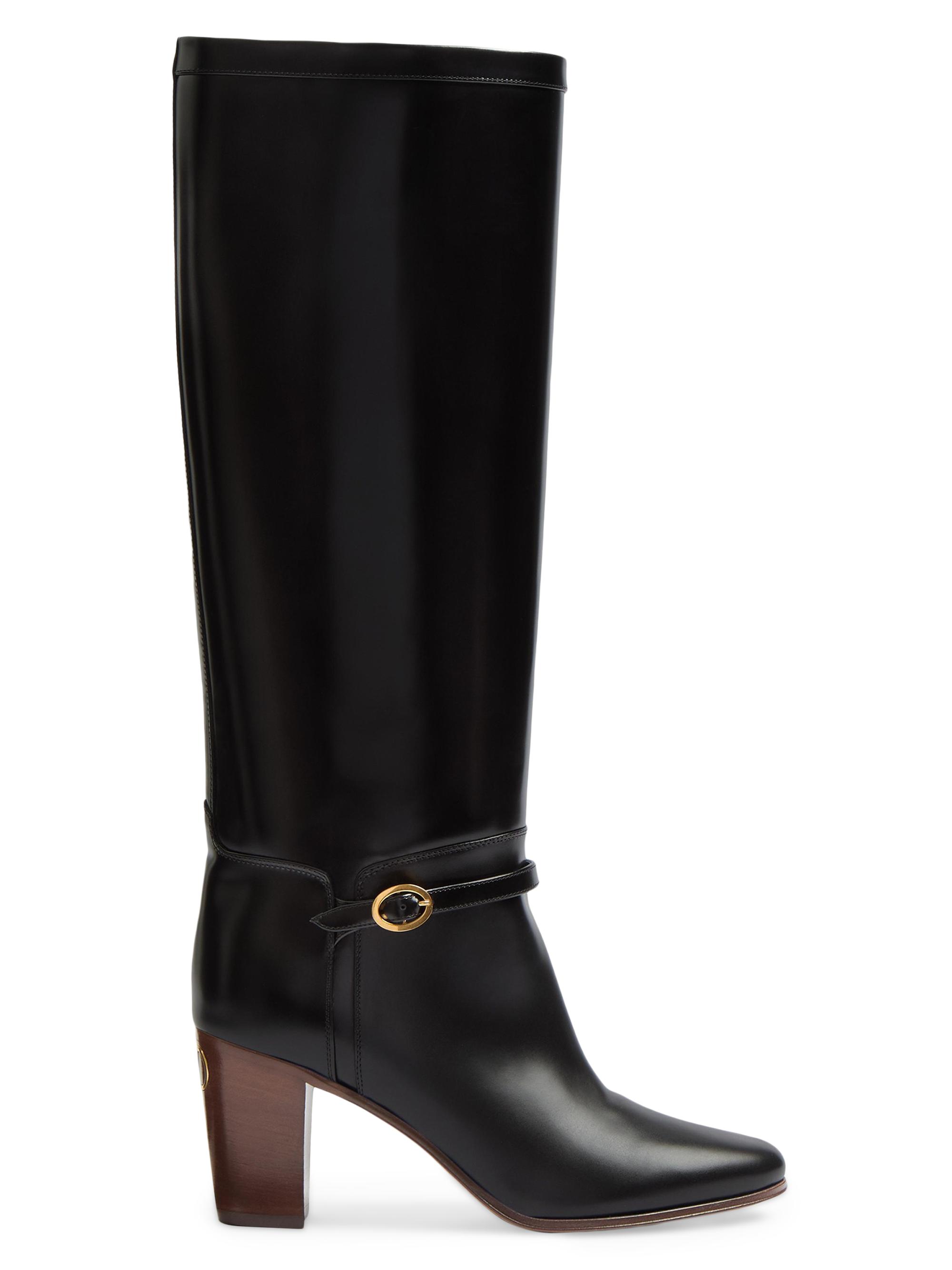 Valentino Garavani VLogo Signature Calfskin Boots 70MM | Saks