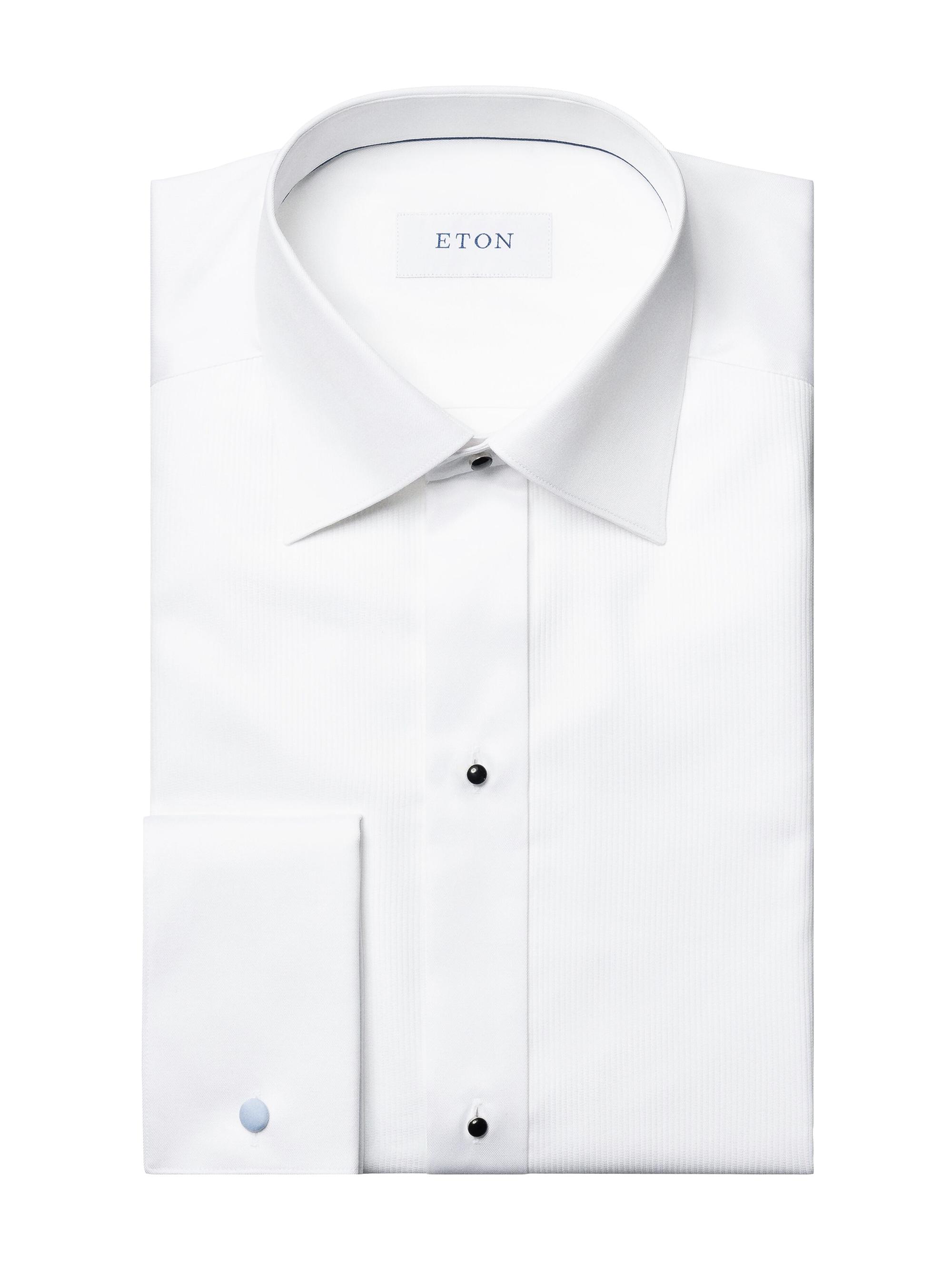Eton Men's Contemporary-Fit Plissé Bib Formal Shirt - White | Thumbnail 9