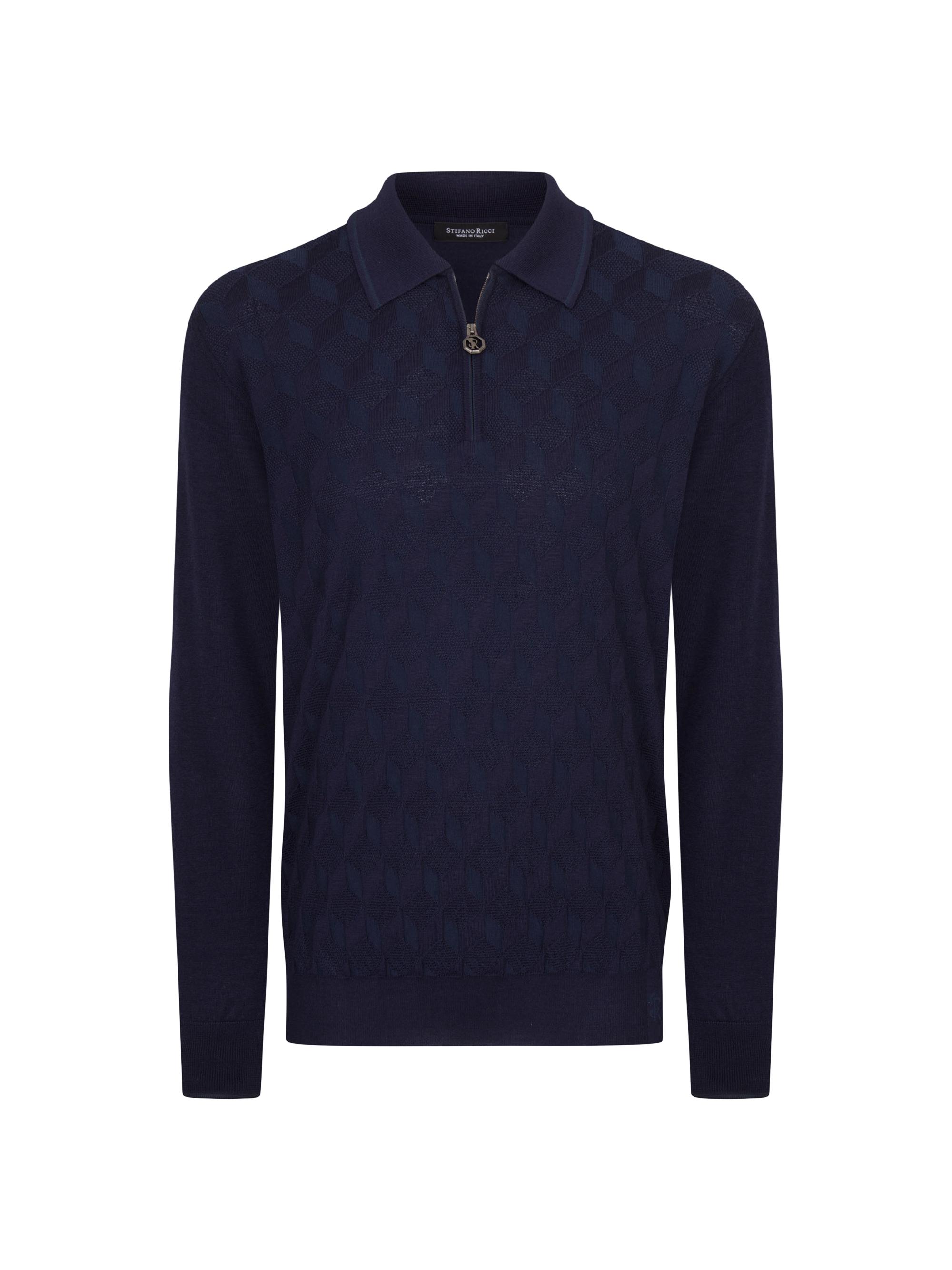 Stefano Ricci Men's Polo Sweater - Navy