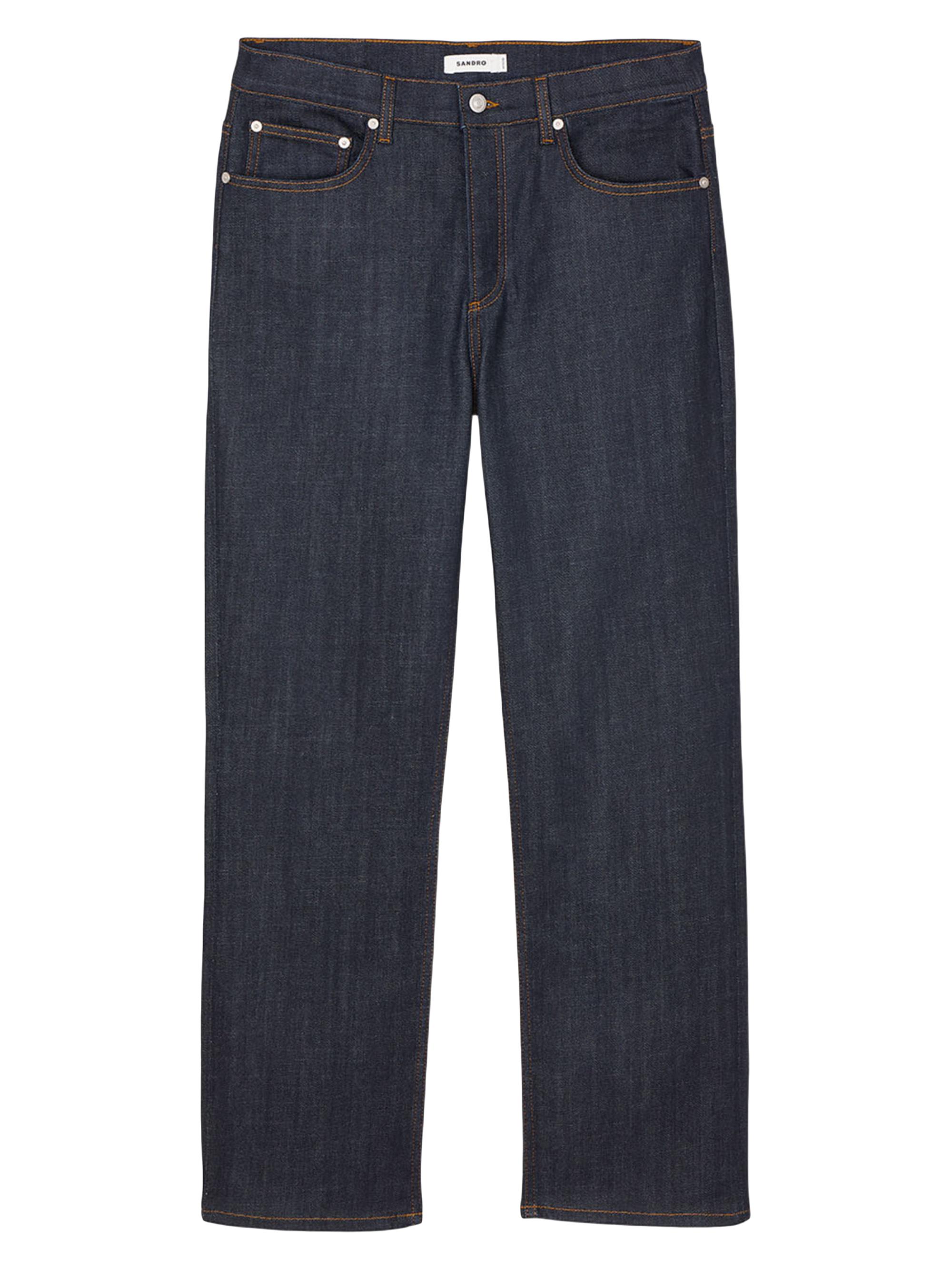 Sandro Men's Regular Jeans - Raw Denim