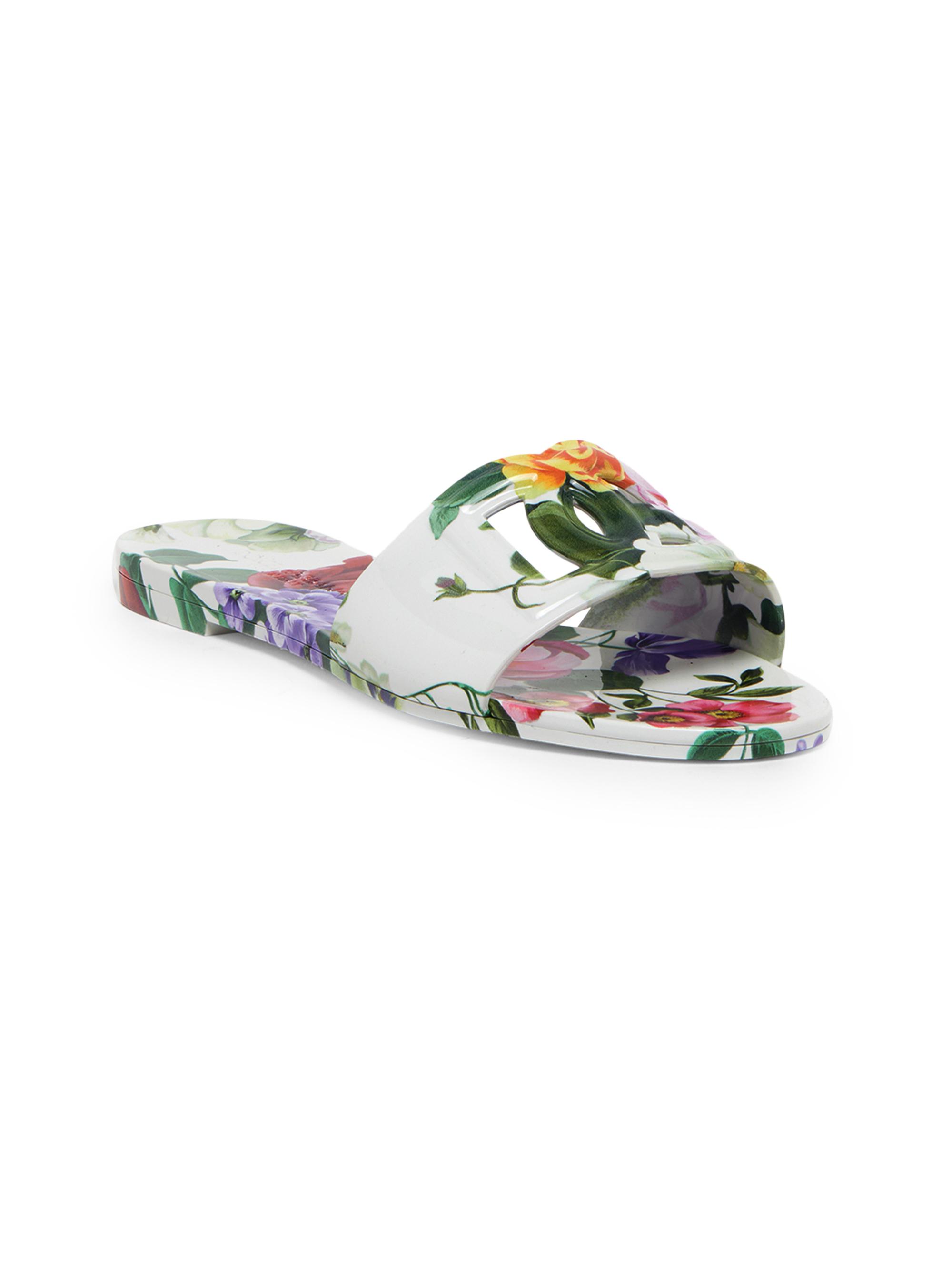 Beachwear Floral Slide Sandals