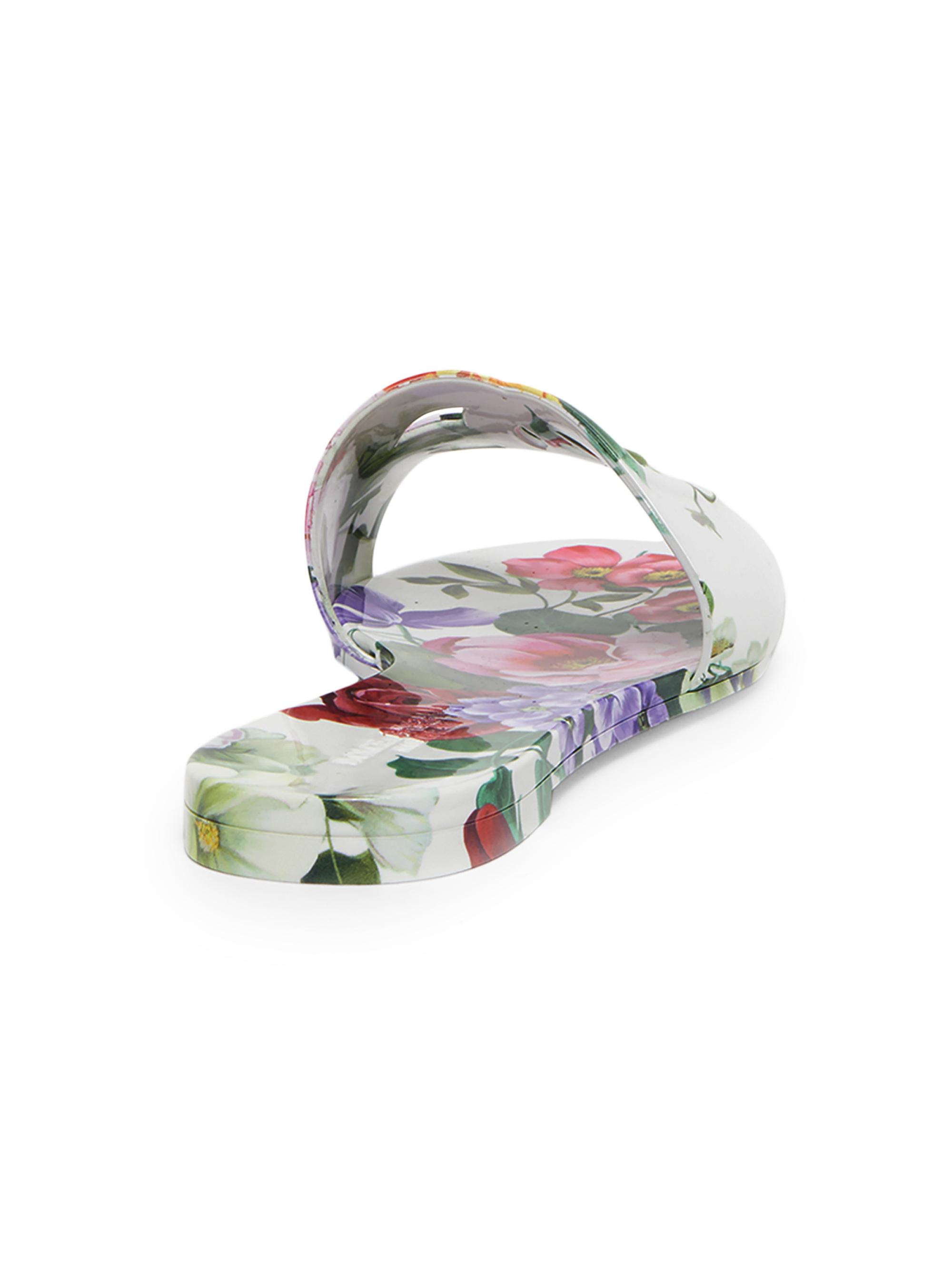 Beachwear Floral Slide Sandals