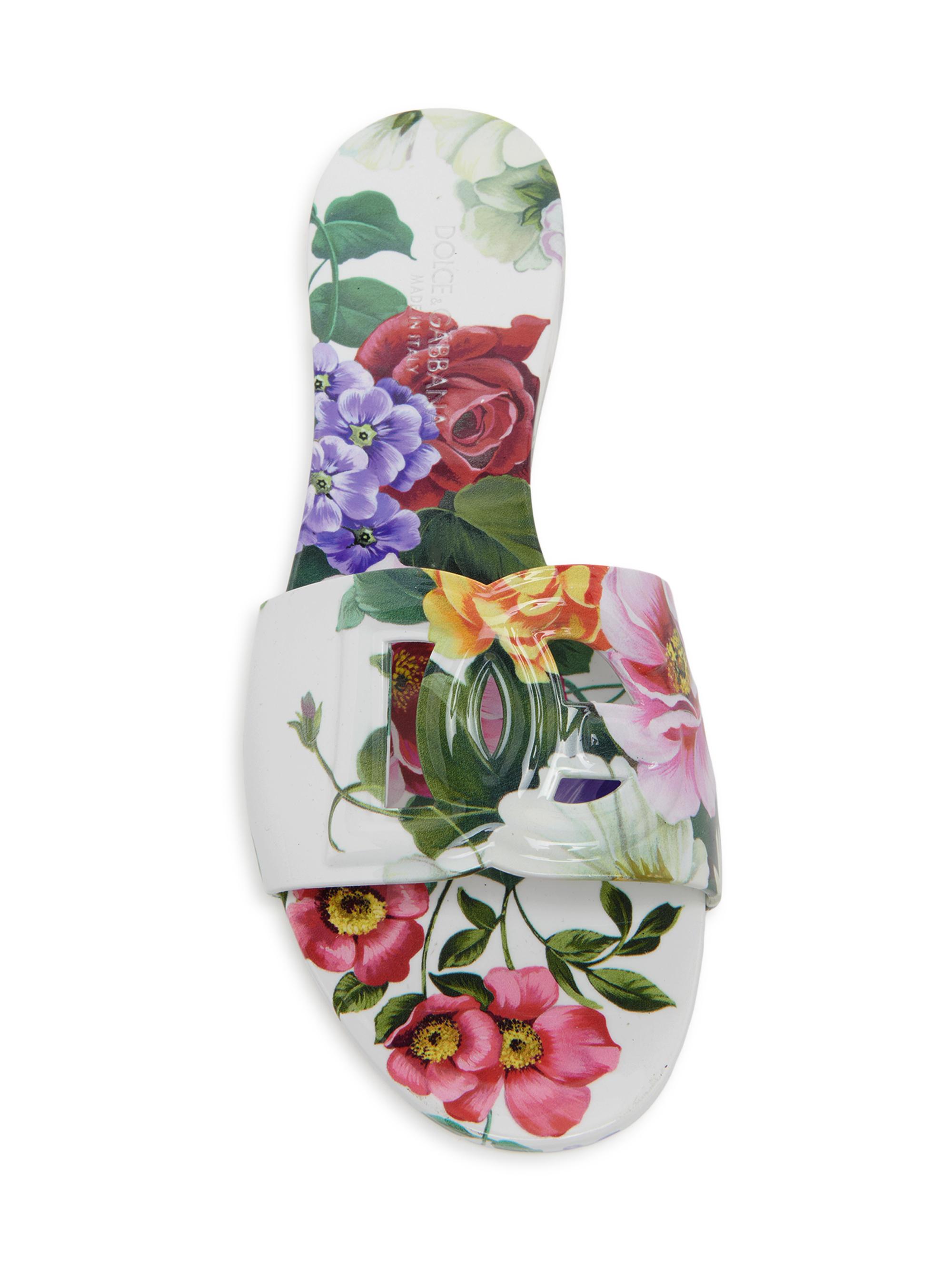 Beachwear Floral Slide Sandals