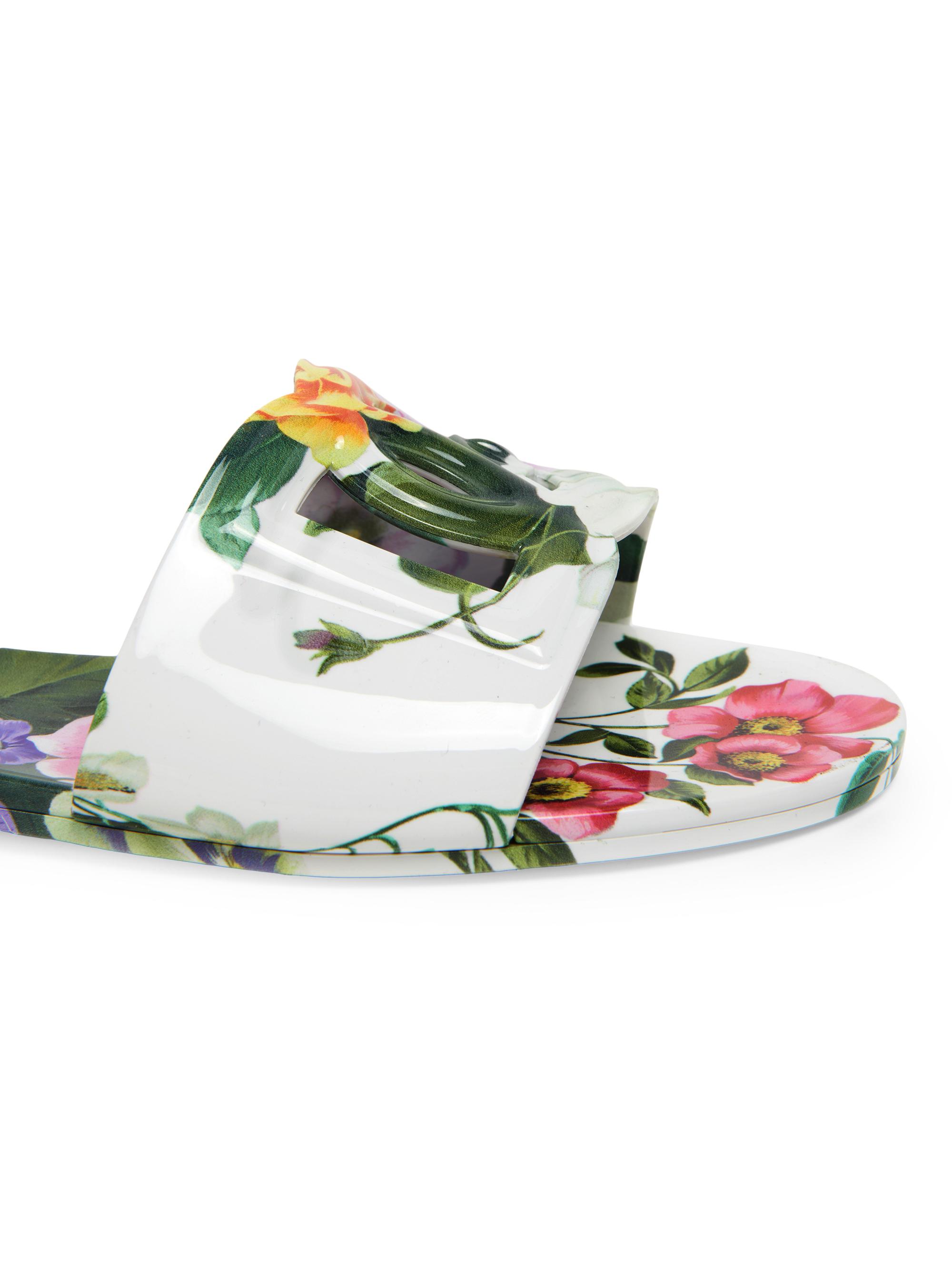 Beachwear Floral Slide Sandals