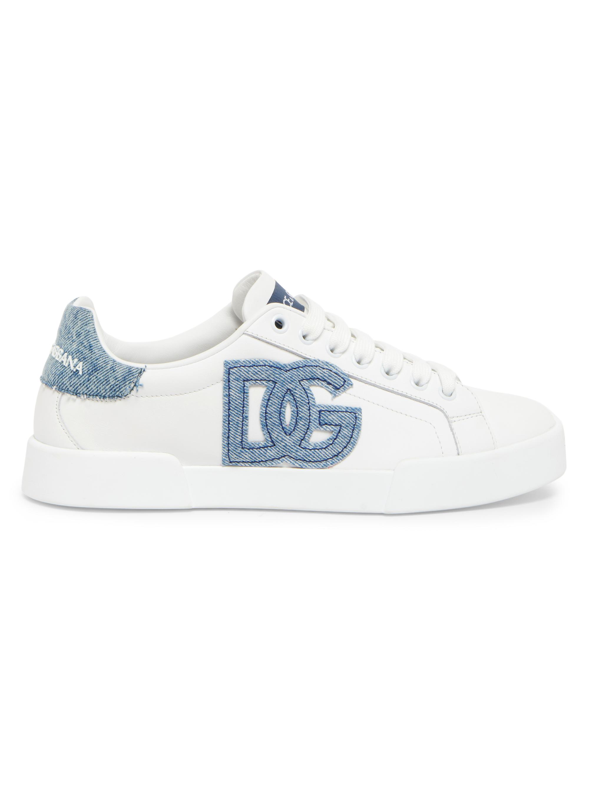 Dolce & Gabbana Women's Cotton-Blend Low-Top Sneakers - White