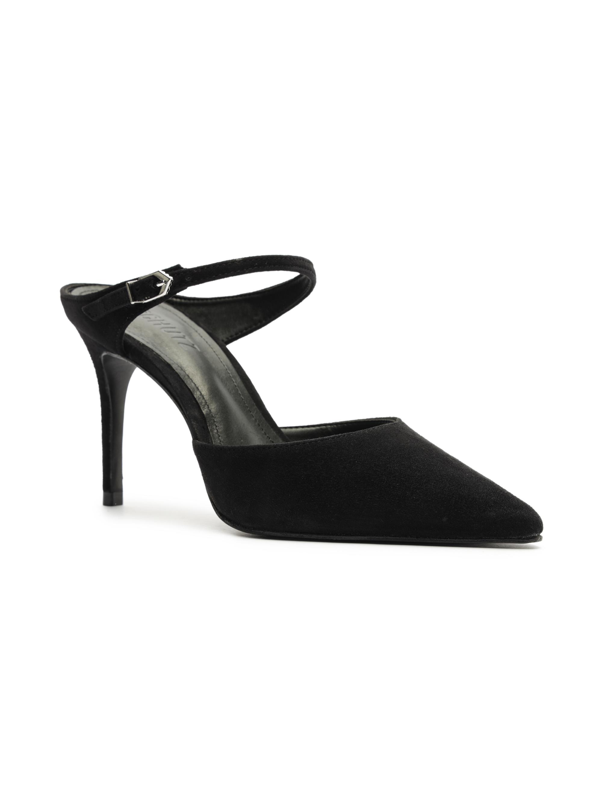 Schutz Women's Laura 85MM Suede Mules - Black