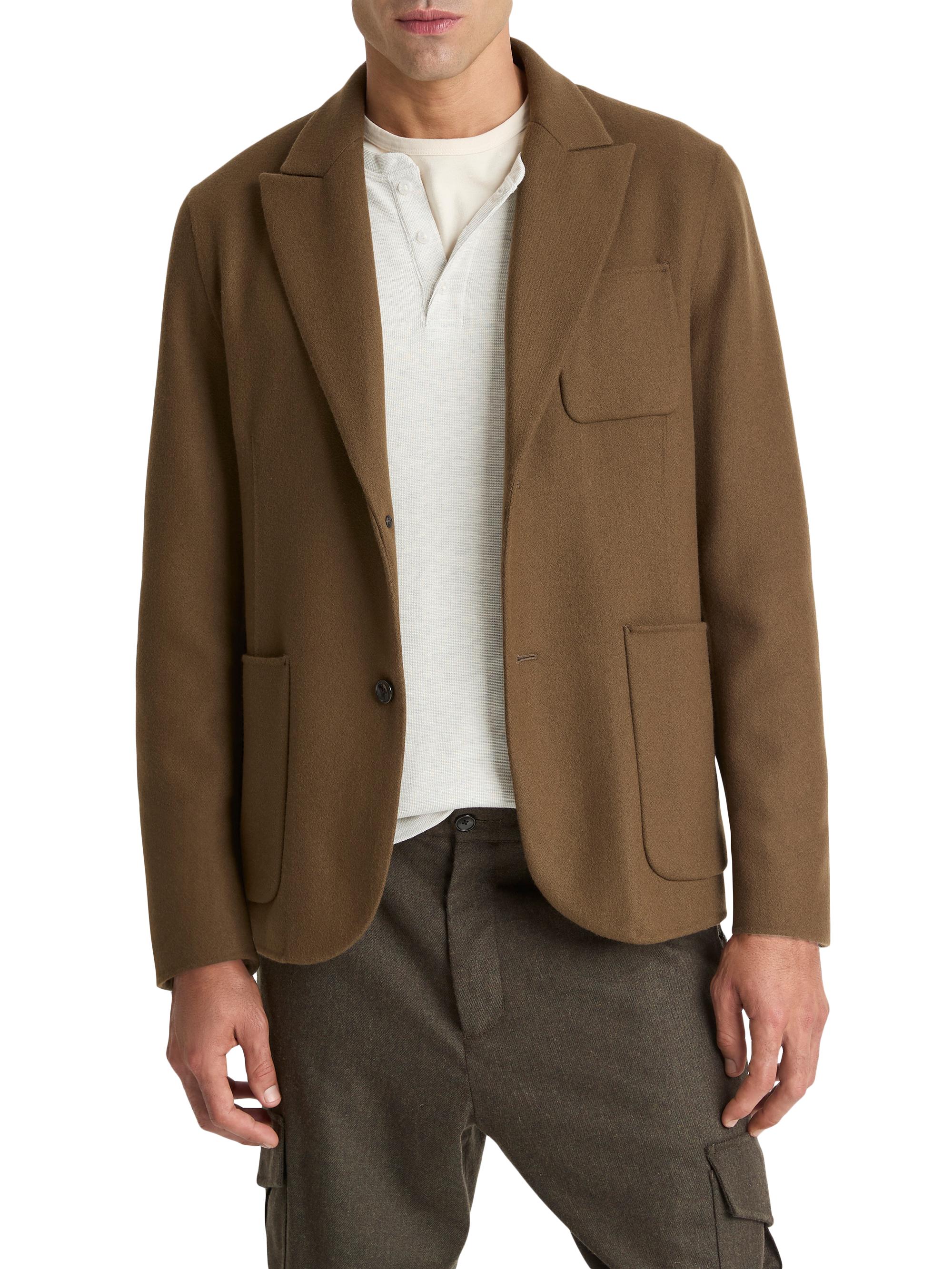 Vince Men's Splittable Wool Blazer - Dark Roast
