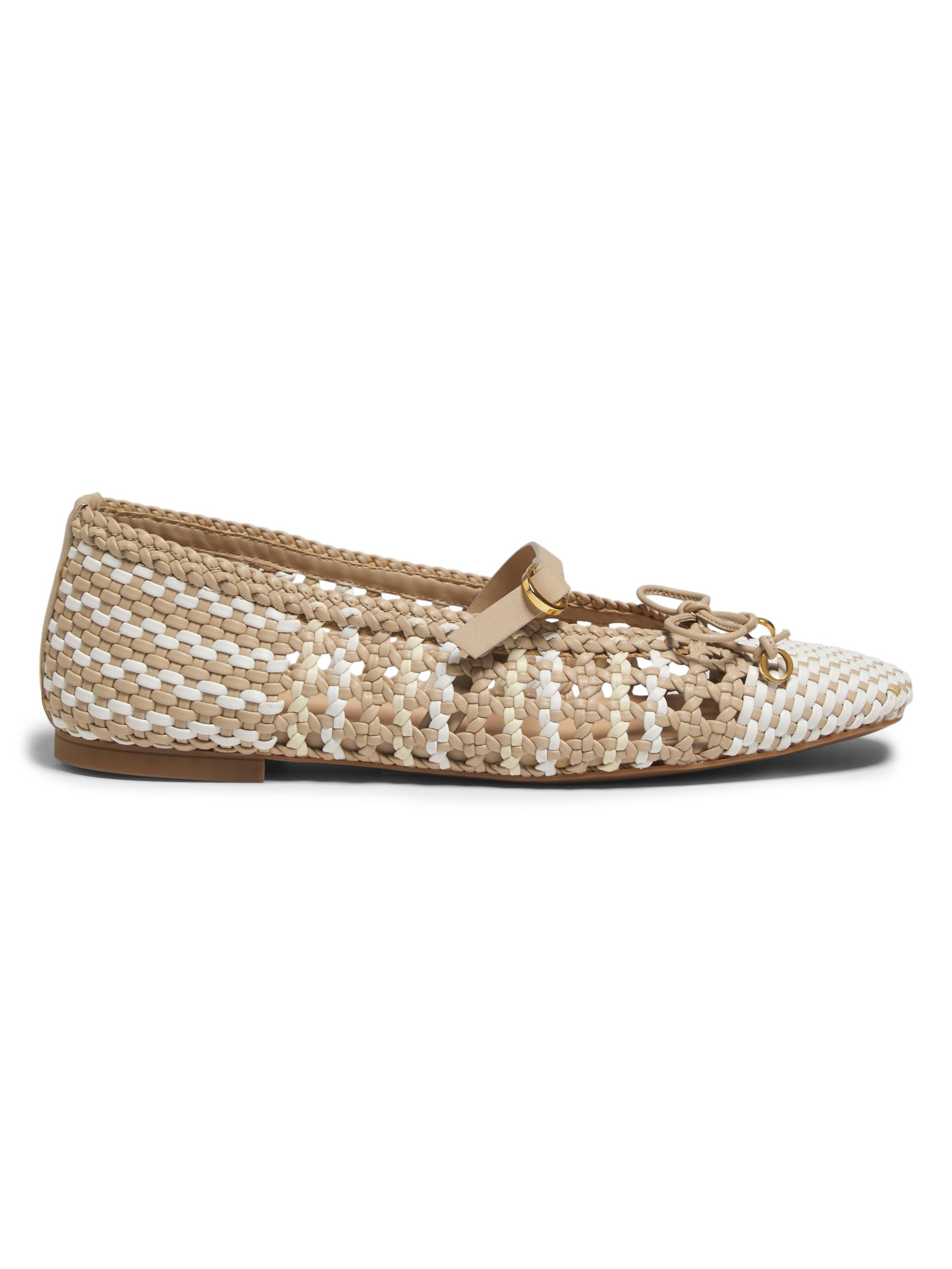 Odissì Women's Lina Woven Ballet Flats - Natural