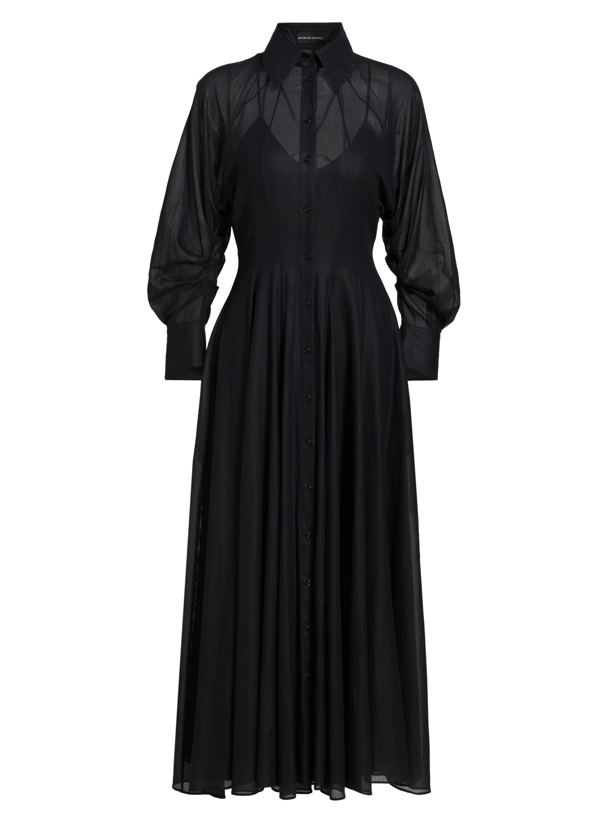 Brandon Maxwell The Genevieve Draped Cocktail Dress | Saks Fifth