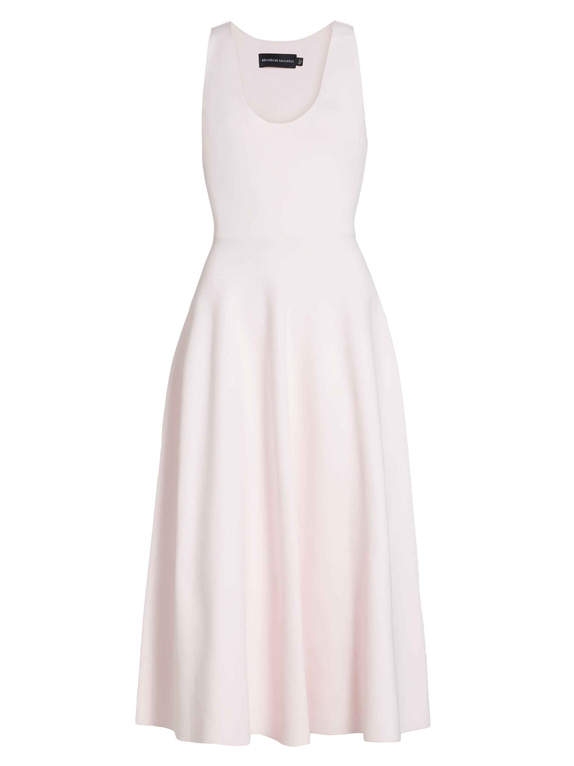 Brandon Maxwell Women's The Renee Compact Knit Midi-Dress - Light Pink