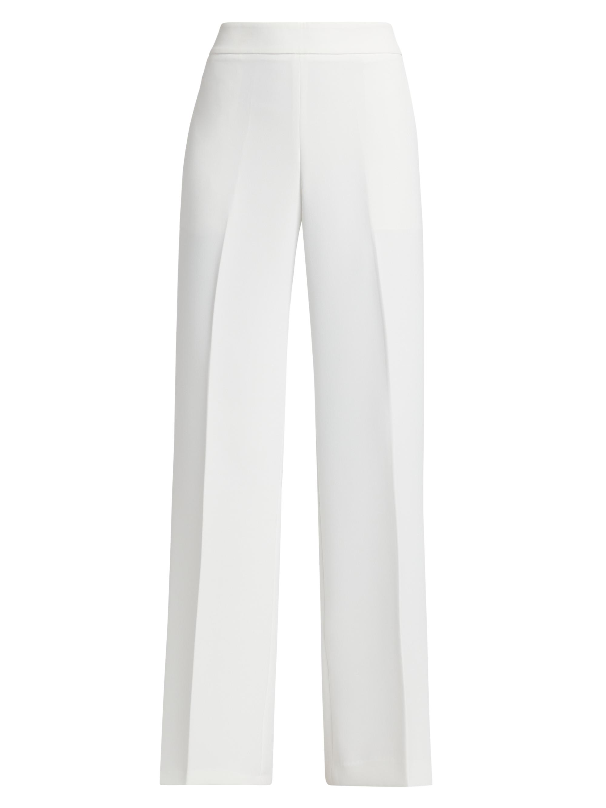 Milly Women's Natia Crease-Front Crepe Pants - Black