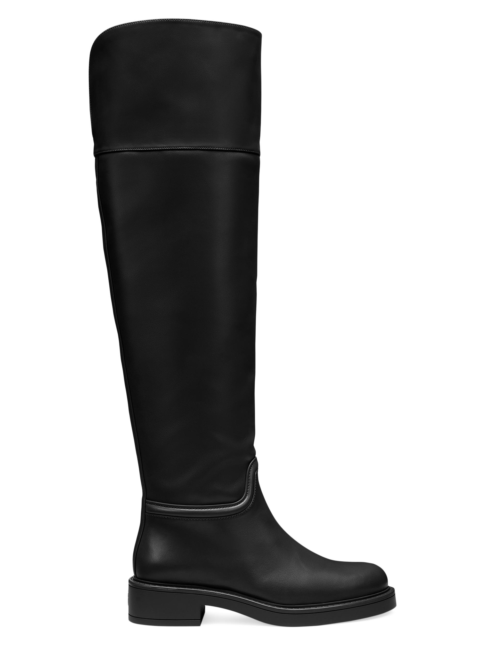 Stuart Weitzman Women's Celia Leather Over-The-Knee Boots - Black