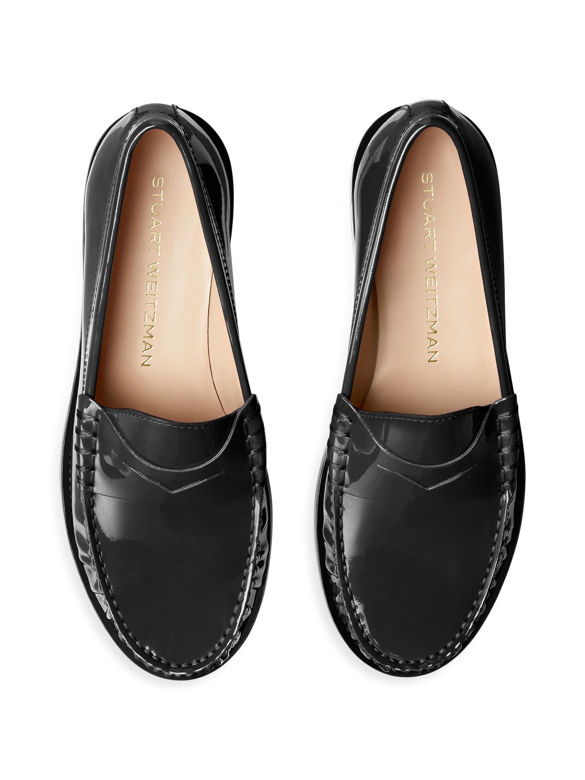 Stuart Weitzman Lottie Patent Leather Loafers | Saks Fifth  display picture 3