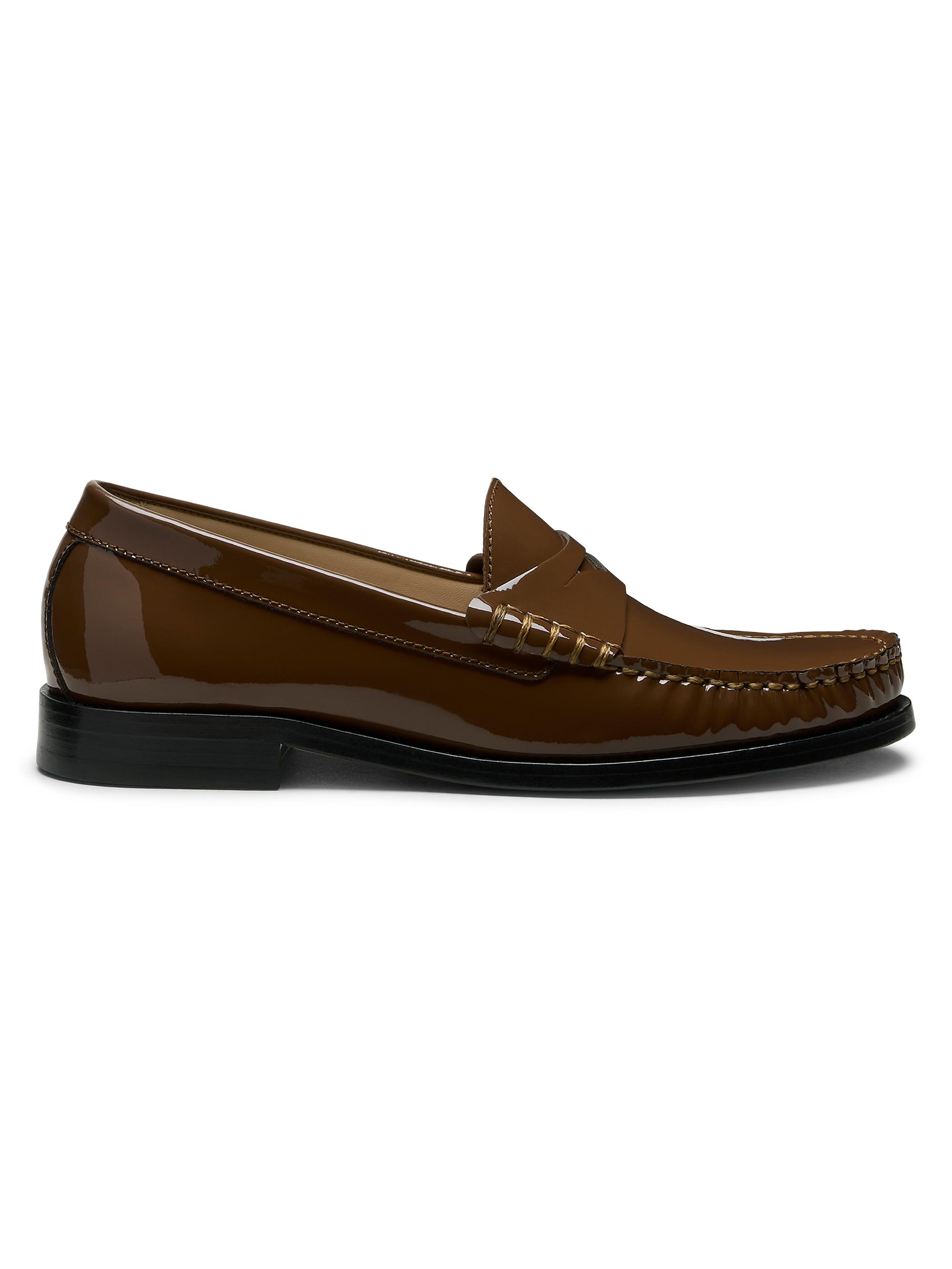 Stuart Weitzman Women's Lottie Patent Leather Loafers - Walnut