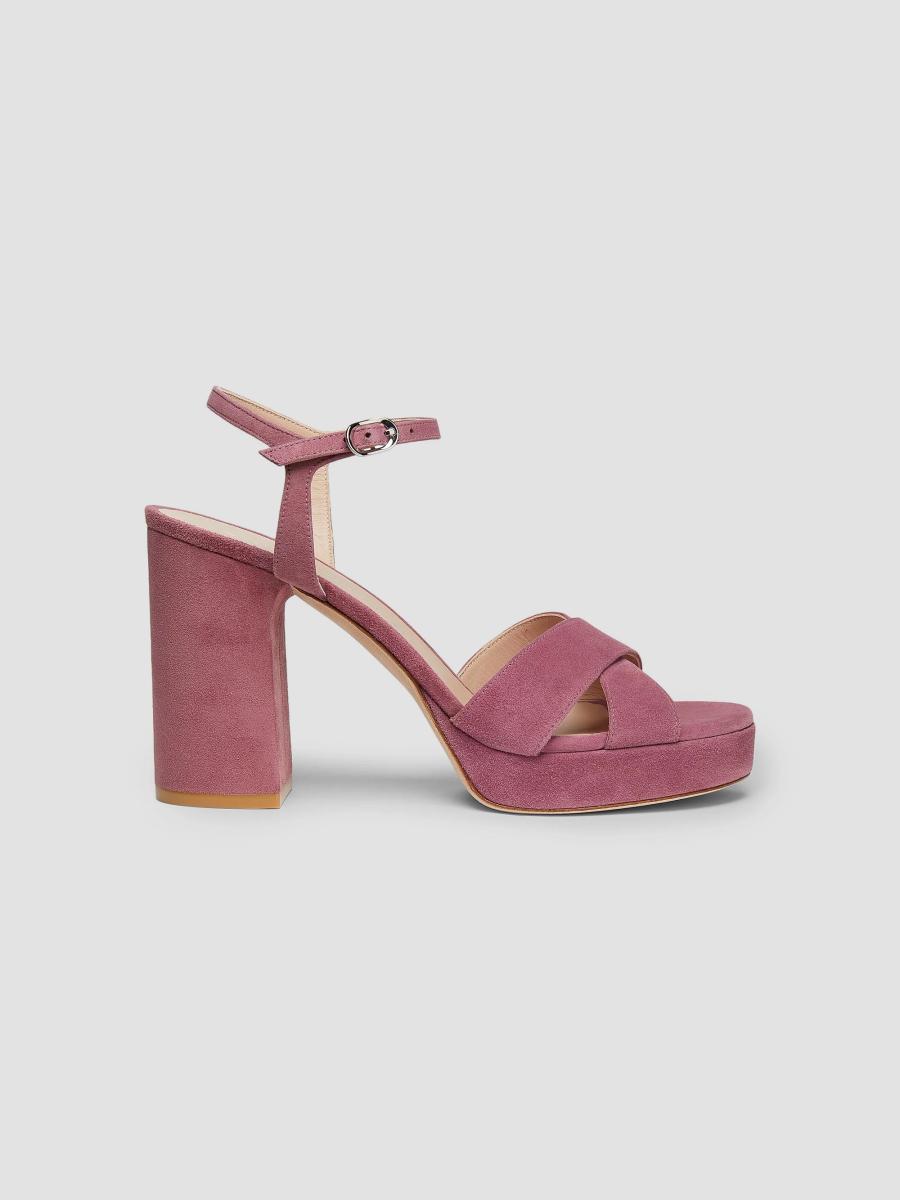 Stuart Weitzman Dayna 100MM Suede Platform Sandals | Saks Fifth Avenue