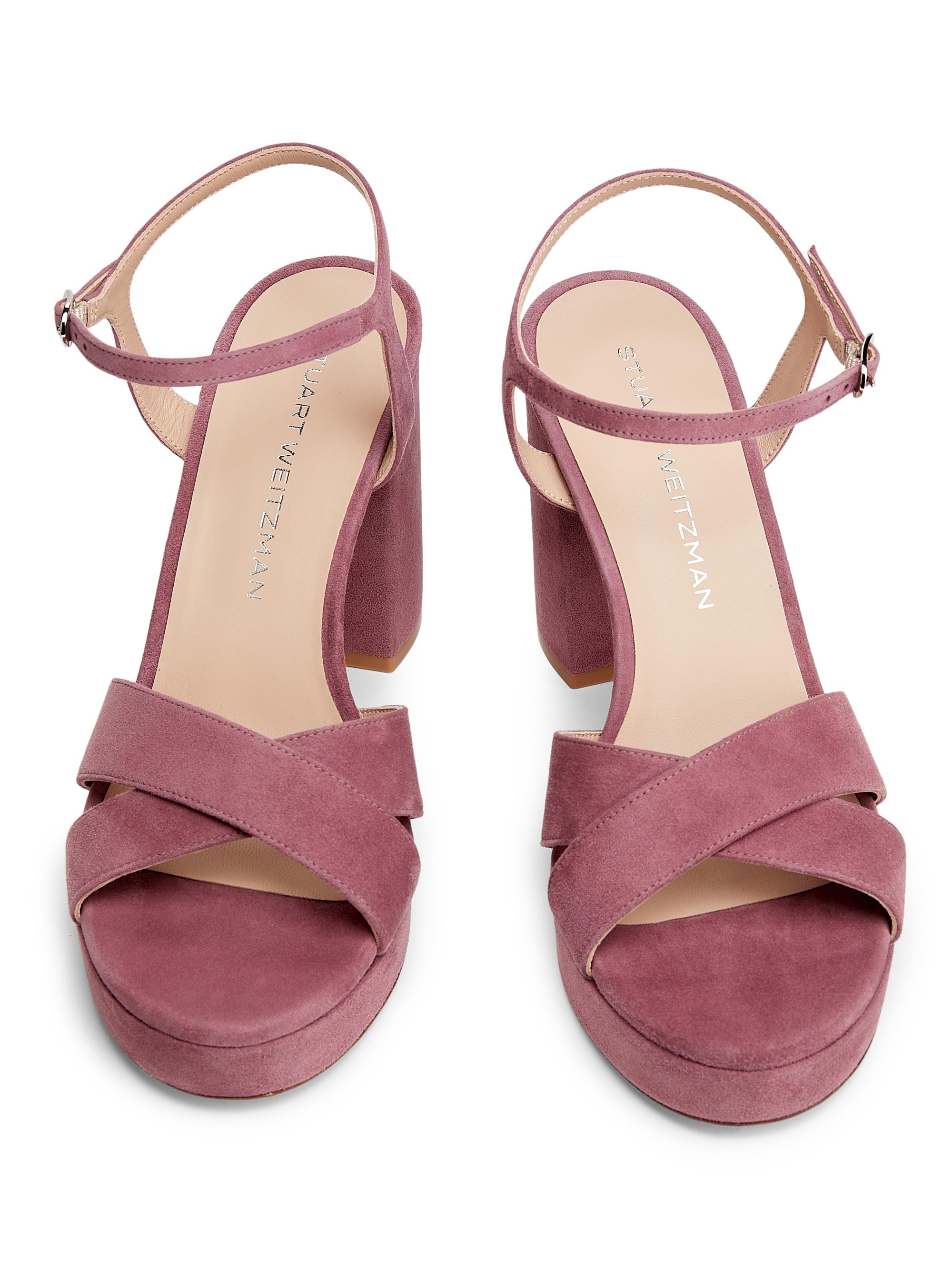 Stuart Weitzman Dayna 100MM Suede Platform Sandals | Saks Fifth Avenue