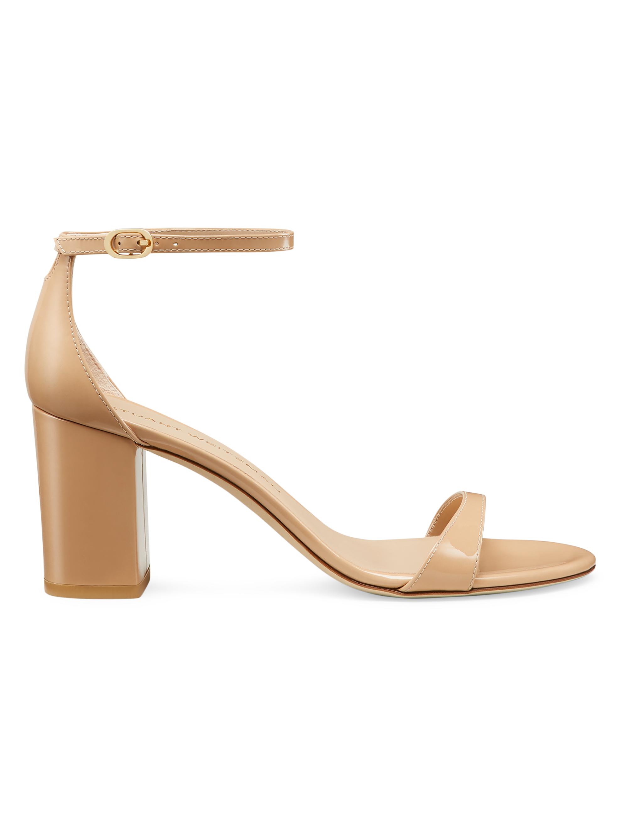 Stuart Weitzman Nudist II 75MM Patent Leather Sandals | Saks