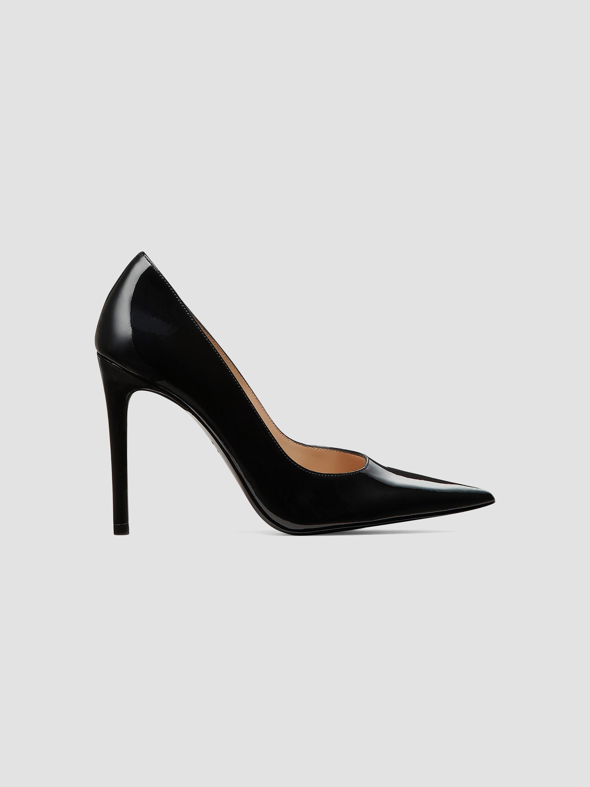 Stuart Weitzman Women's Power 100MM Patent Leather Pumps - Black | Thumbnail 5