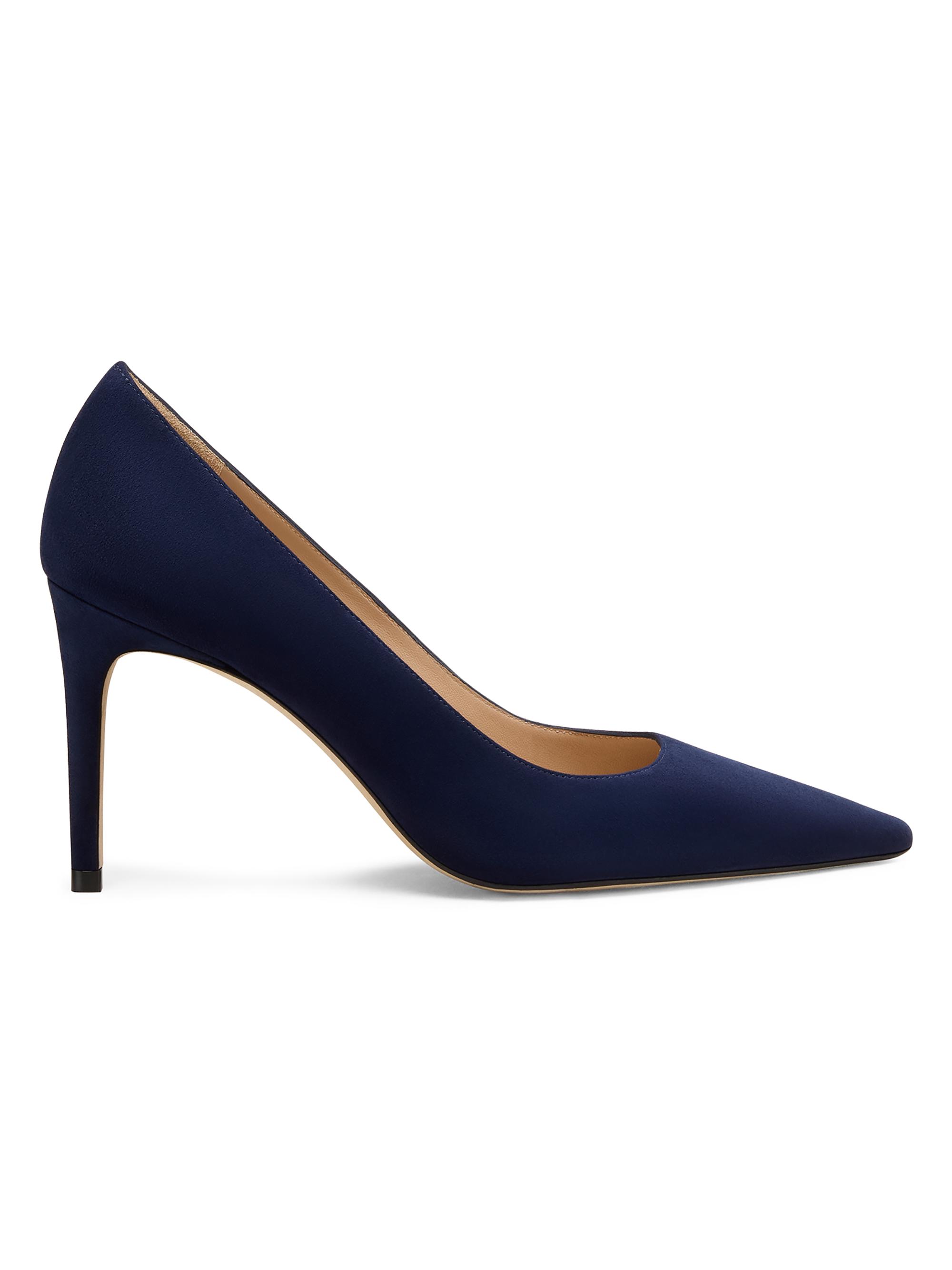 Stuart Weitzman Women's Stuart Power 85 85MM Suede Pumps - Nice Blue