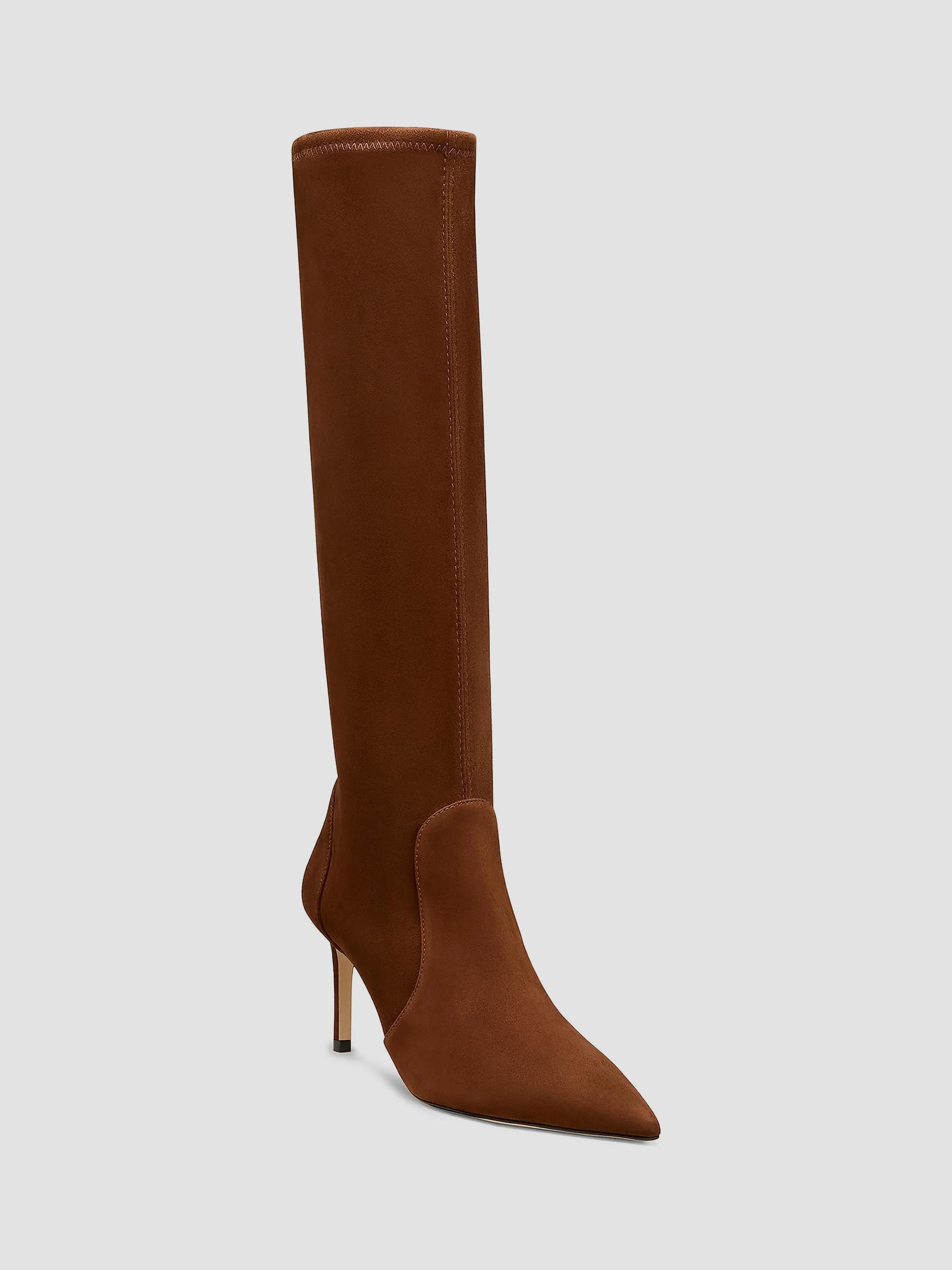 Stuart Weitzman Stuart Power 75 75MM Suede Boots | Saks Fifth Avenue