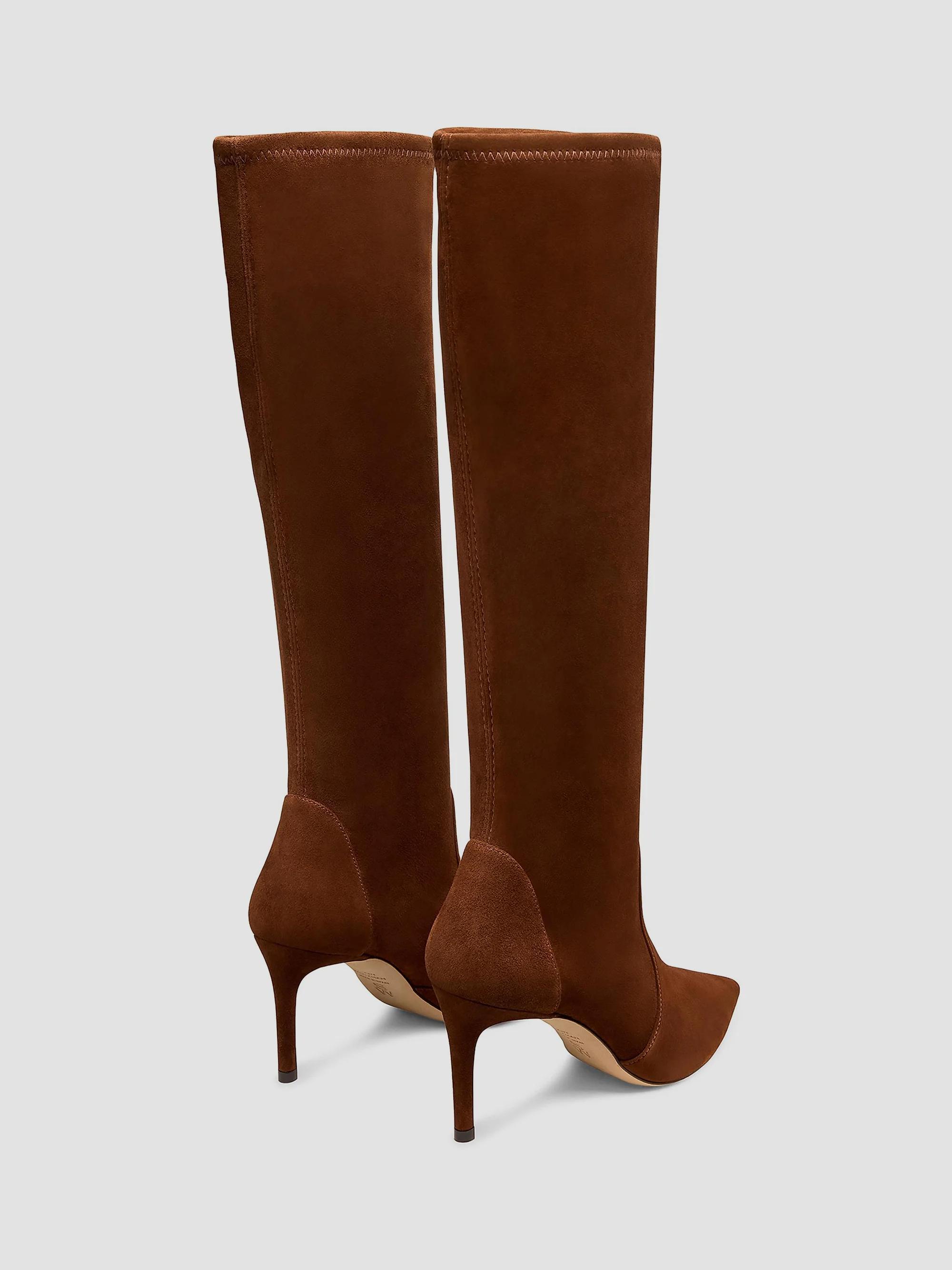 Stuart Weitzman Stuart Power 75 75MM Suede Boots | Saks Fifth Avenue