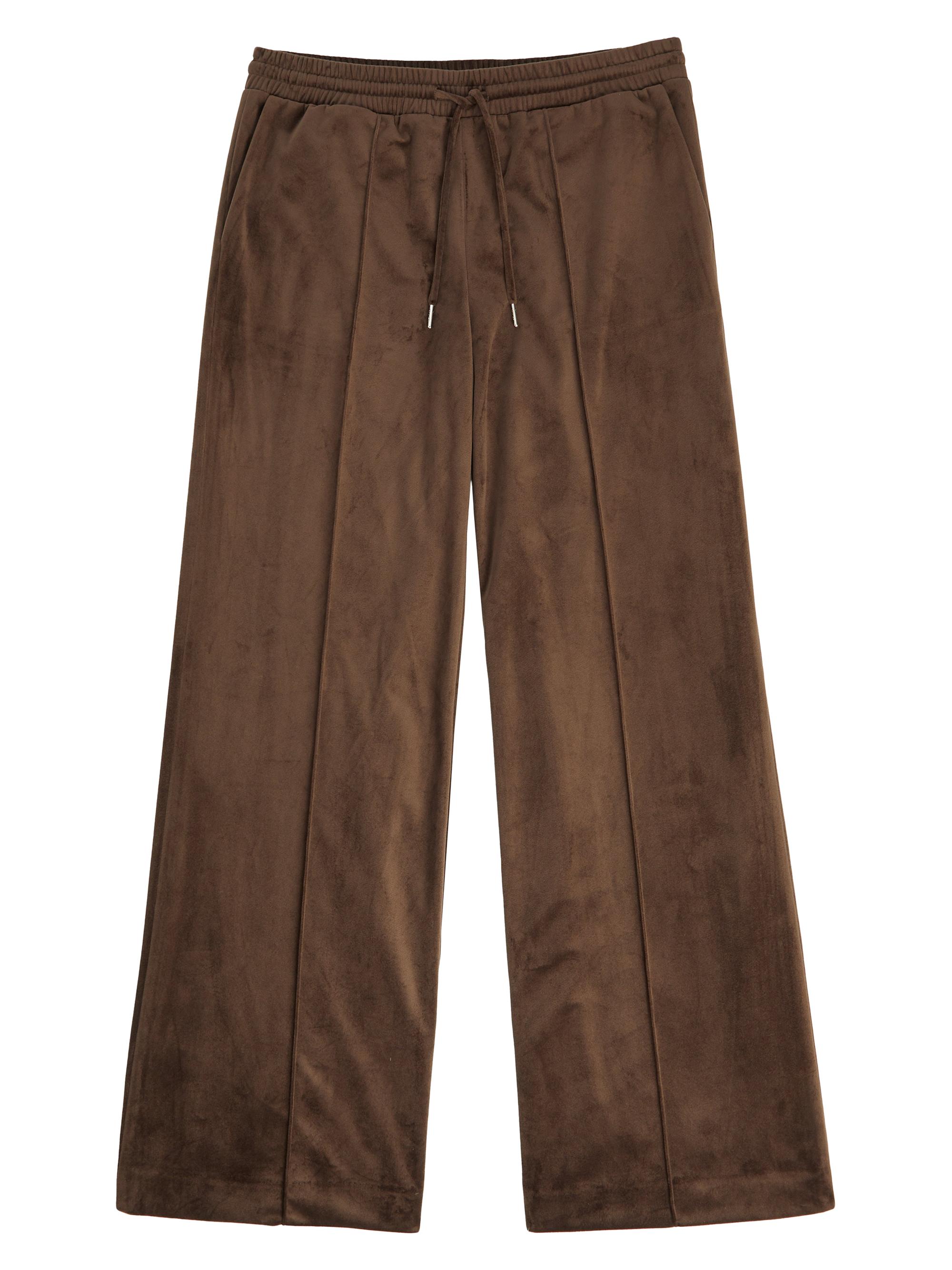 Ser.o.ya Men's Anthony Velvet Baggy Trousers - Ash Brown